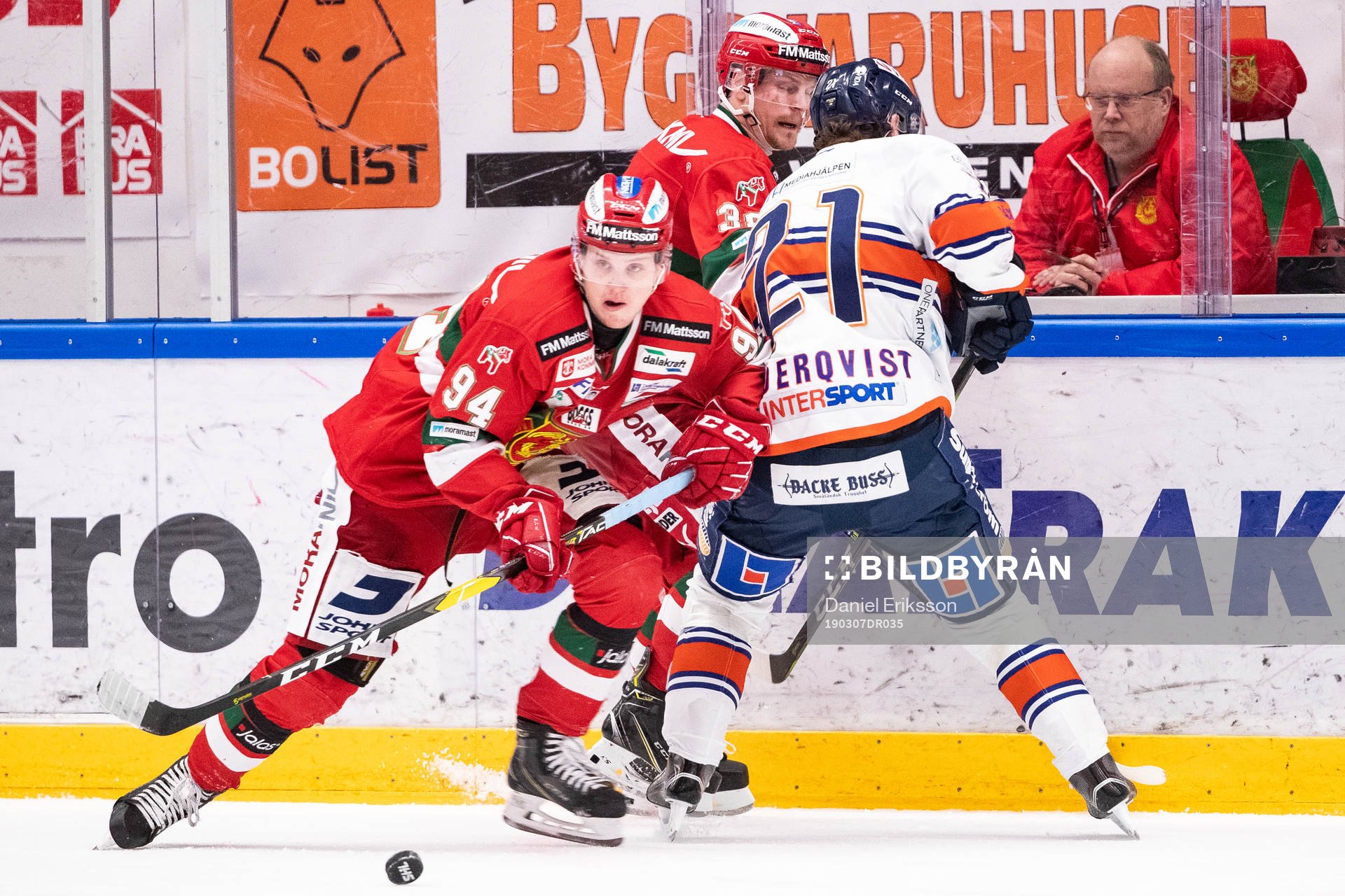 Moras Sebastian Hartmann och Växjös Filip Cederqvist och