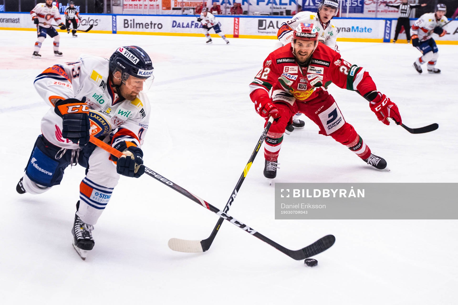 Växjös Nichlas Hardt och Moras Matt Bailey