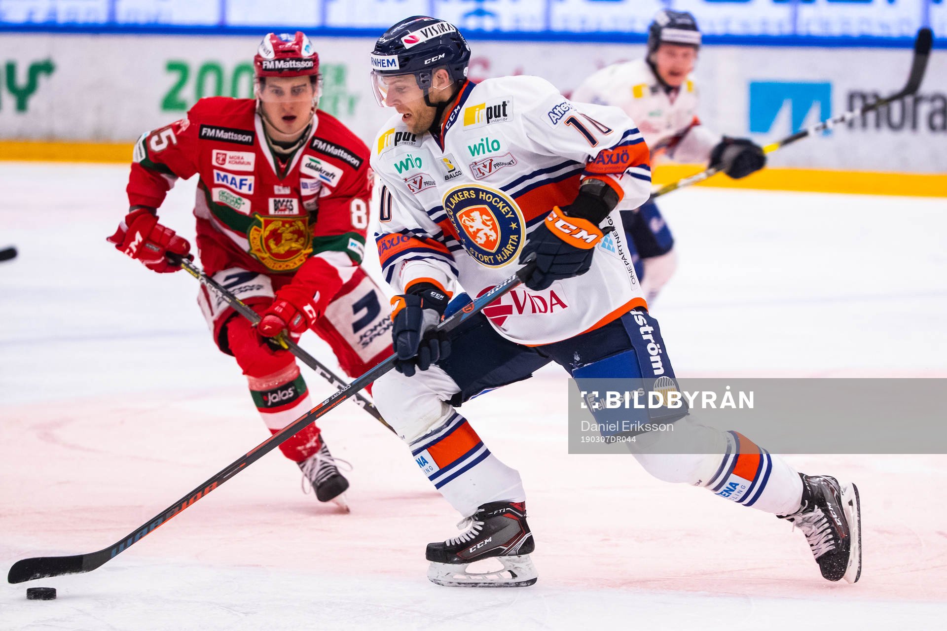 Växjös Kris Versteeg och Moras Michael Haga