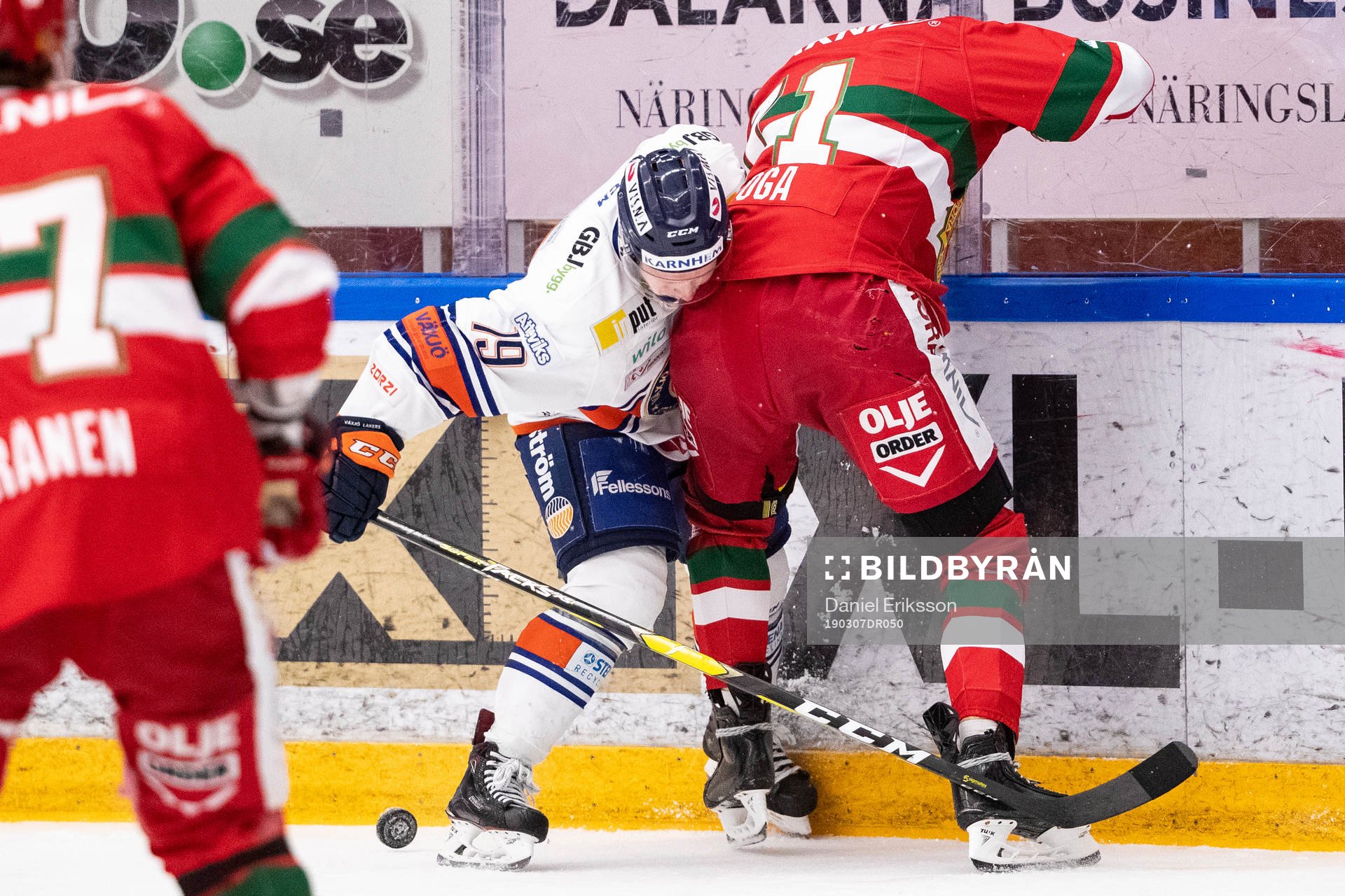 Växjös Tuomas Kiiskinen och Moras Marek Daloga