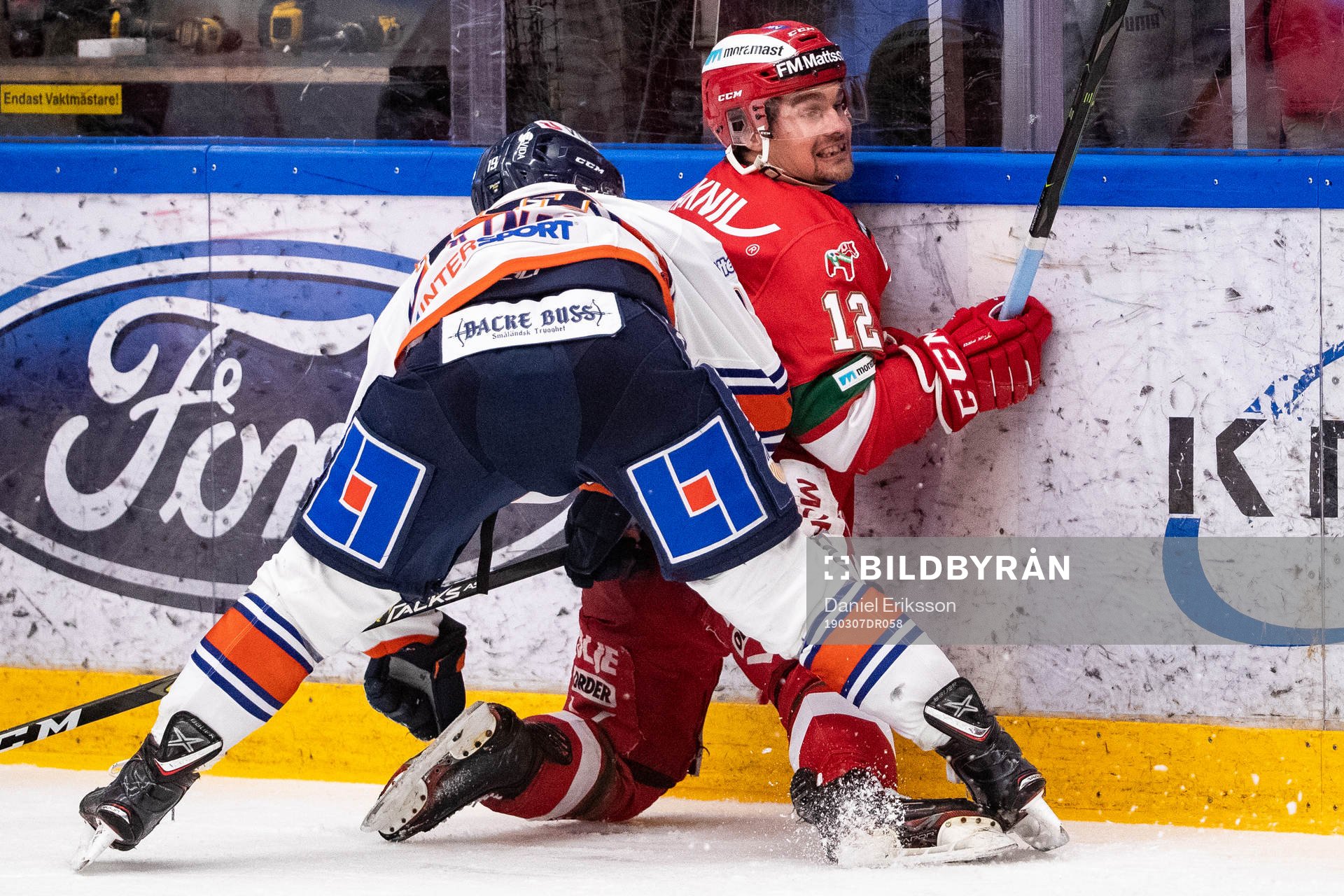 Växjös Tuomas Kiiskinen och Moras Kevin Gagné