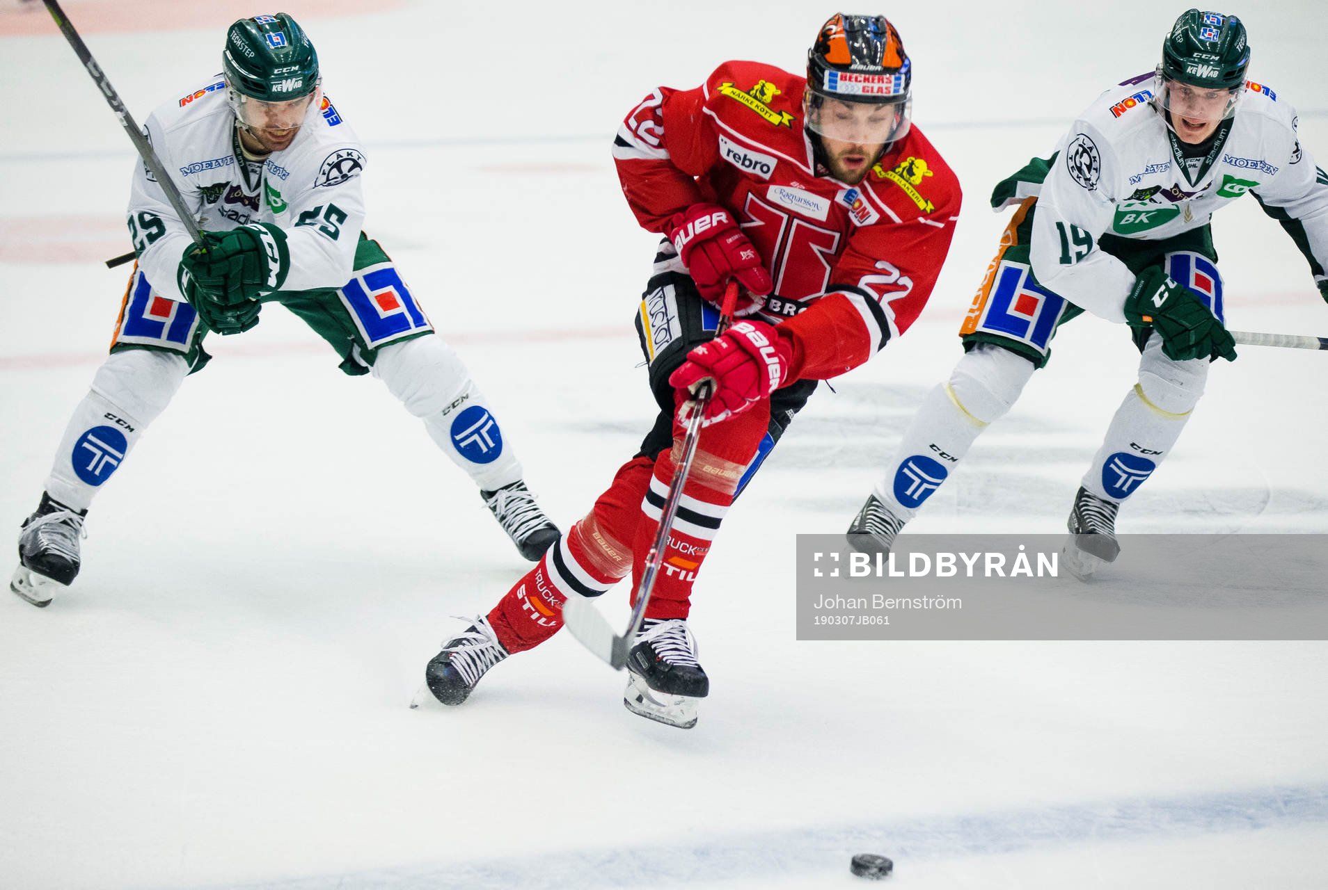 Färjestads Martin Johansson och Örebros Jonathan