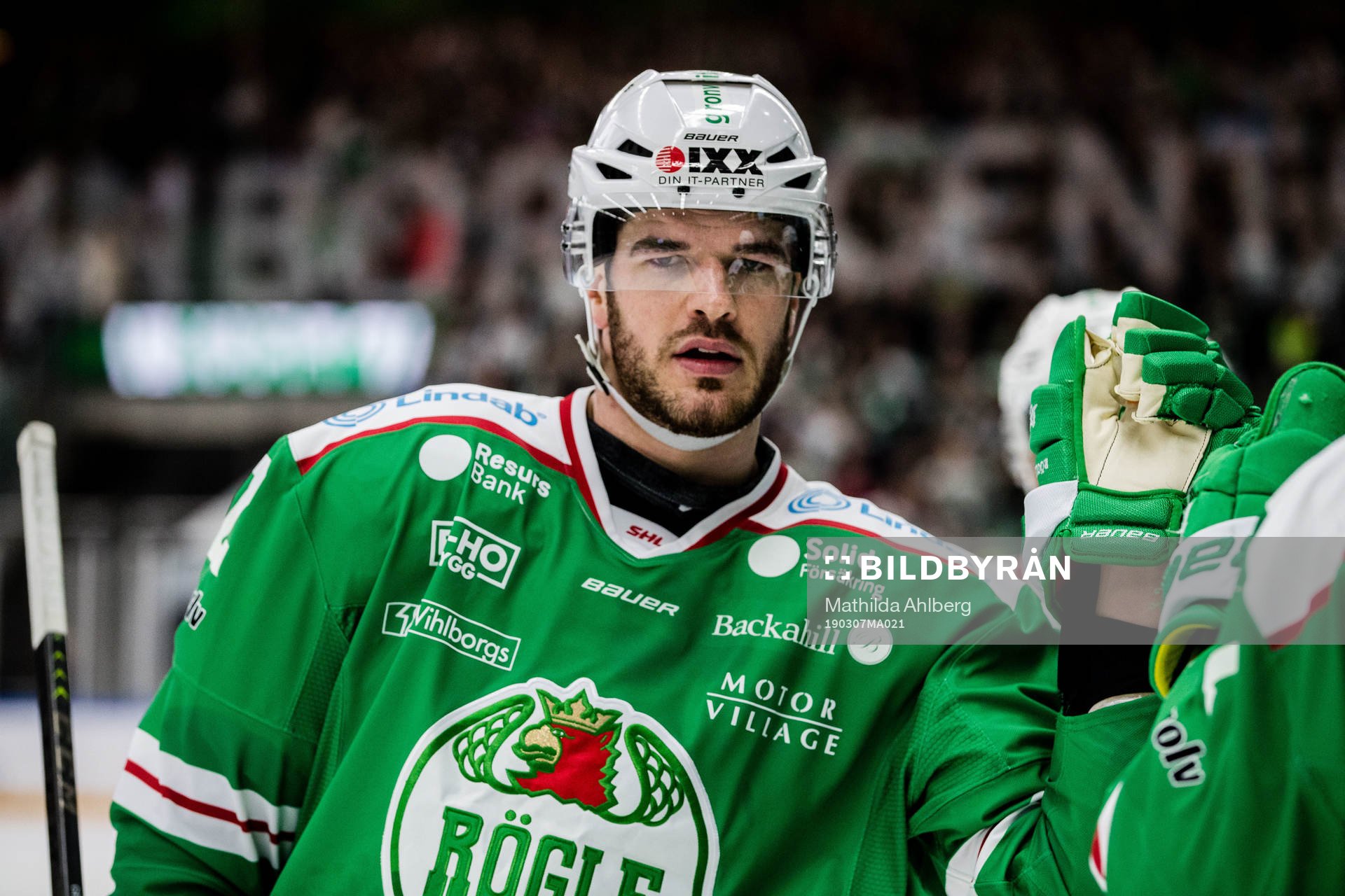 Rögles Eric Gelinas jublar