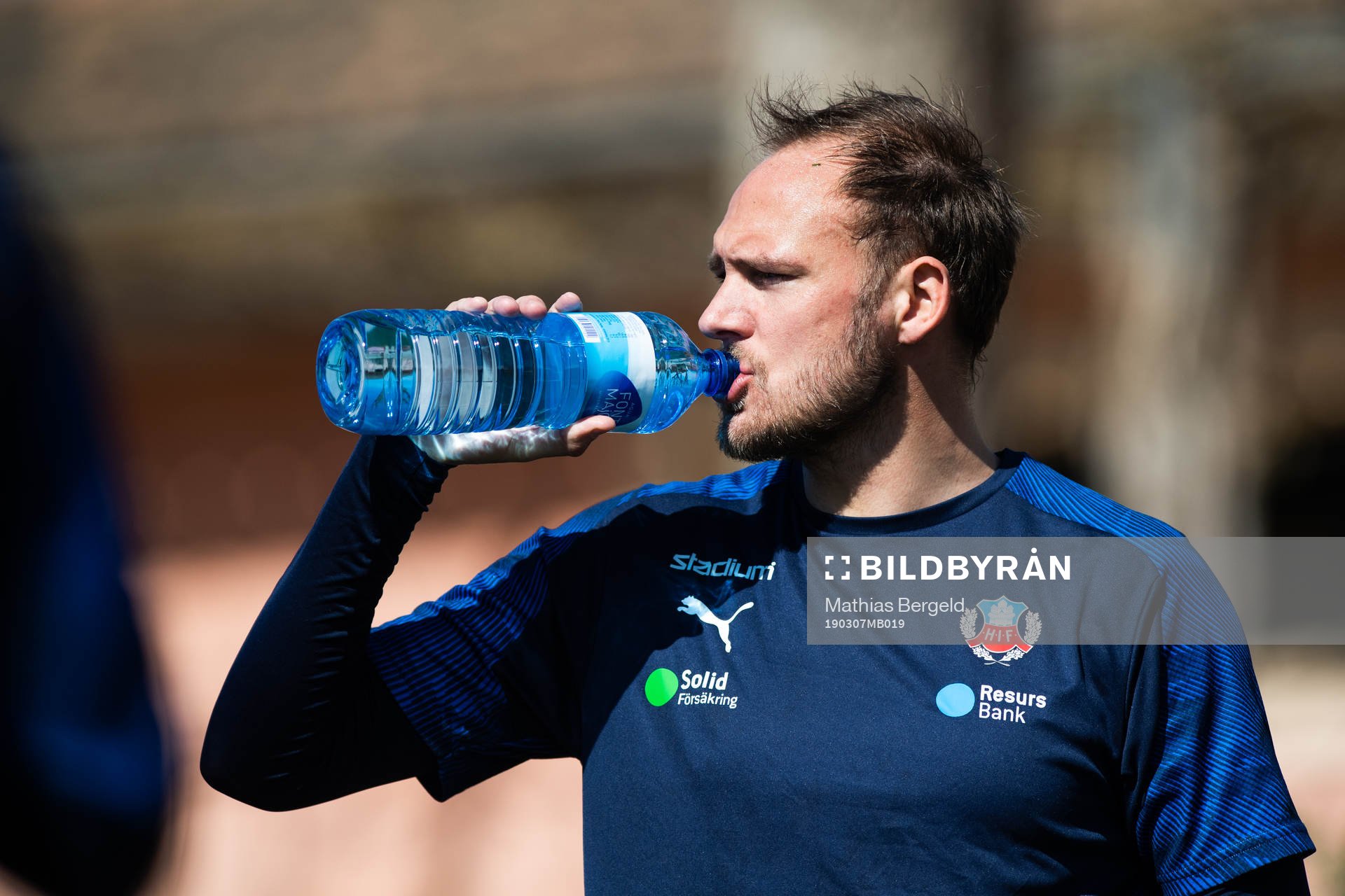 Andreas Granqvist dricker vatten