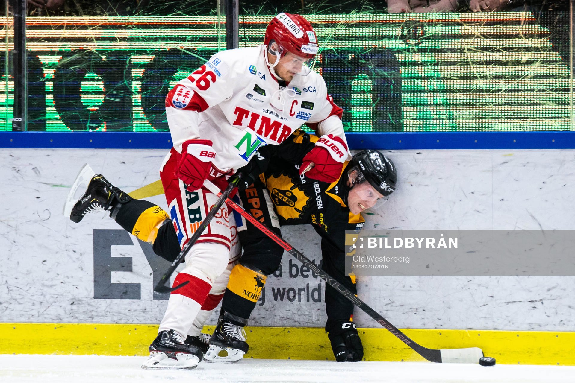 Timrås Hampus Larsson och Skellefteås Mathis Olimb