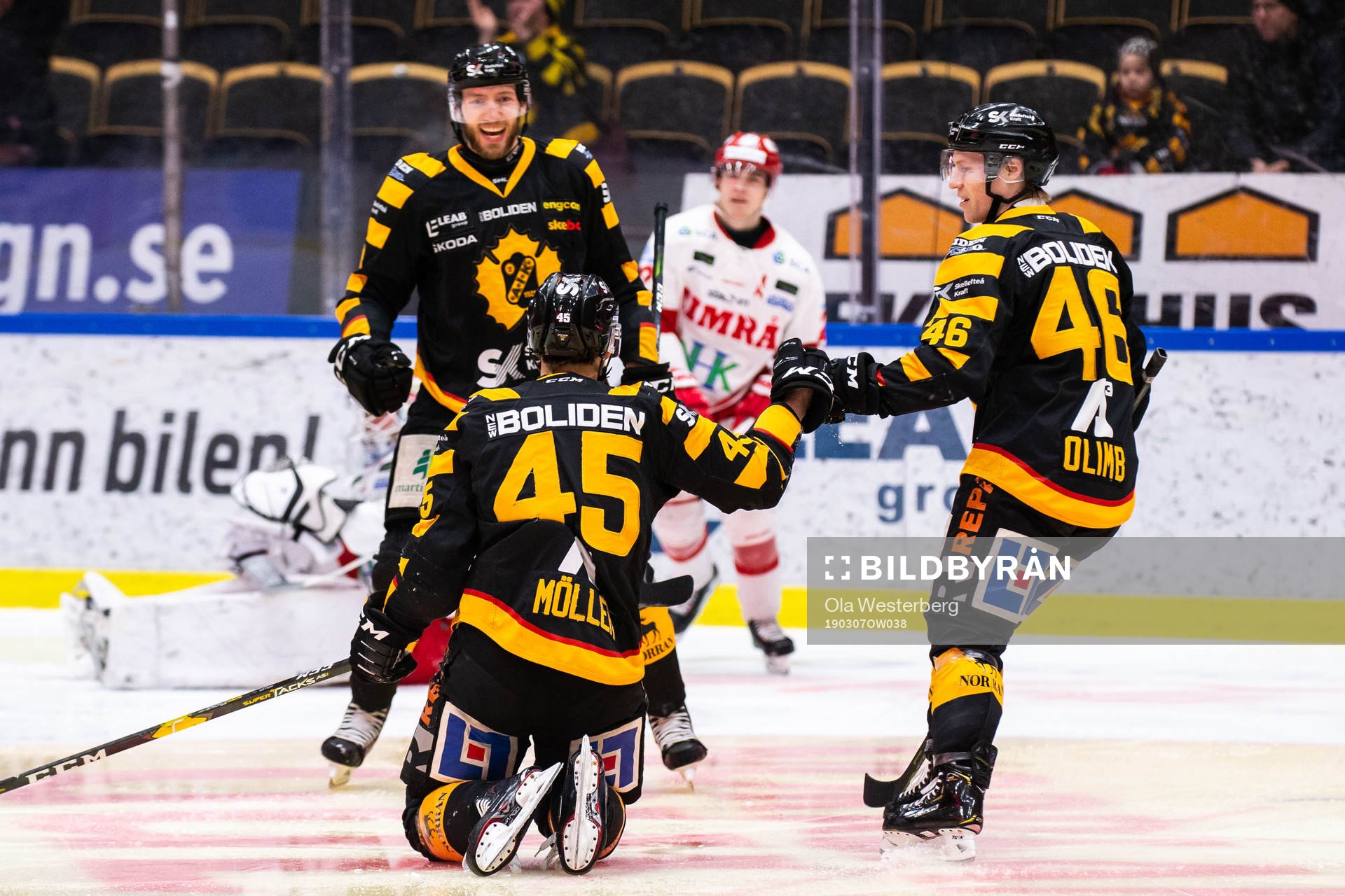 Skellefteås Oscar Möller, Mathis Olimb och Petter