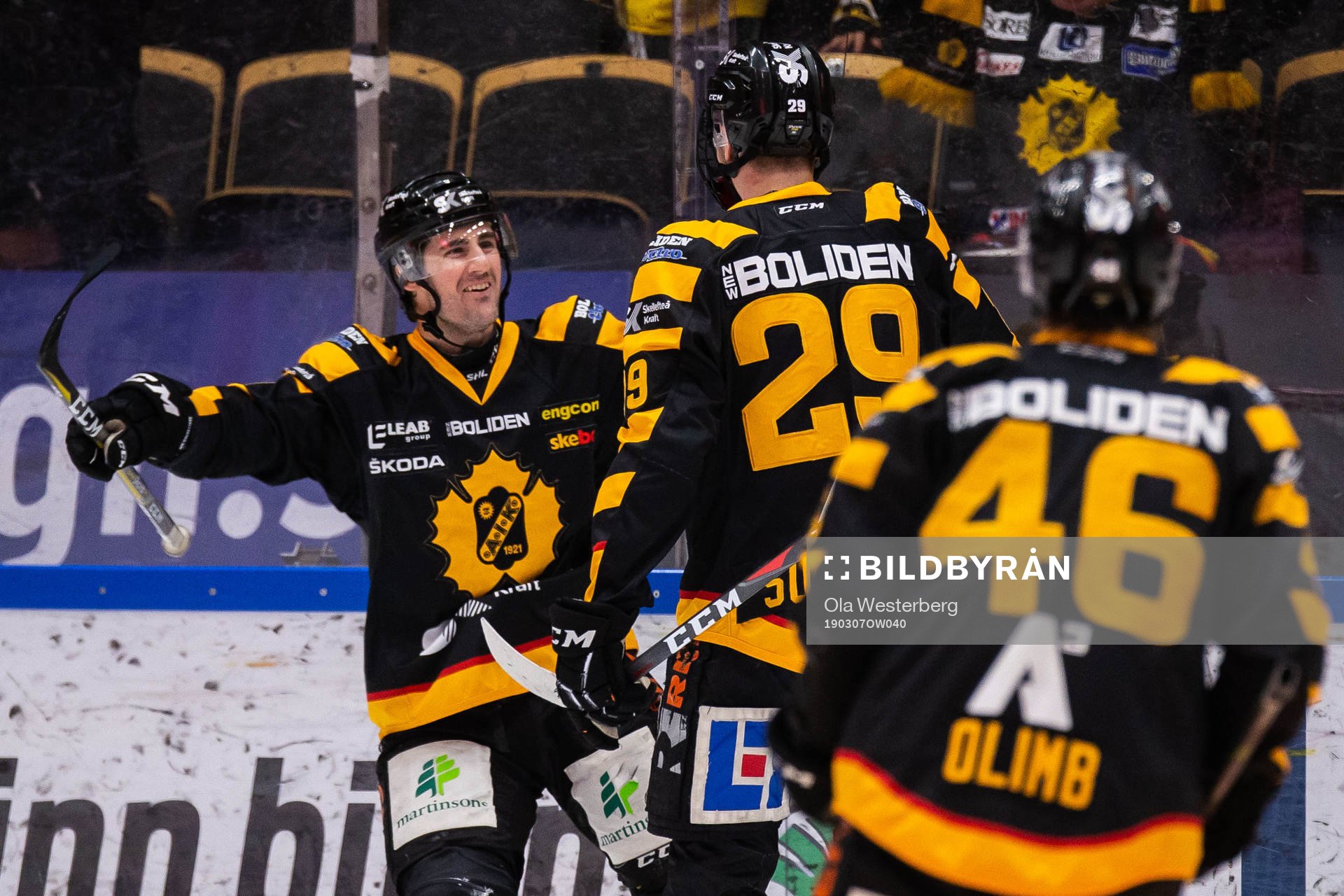 Skellefteås Albin Sundsvik jublar