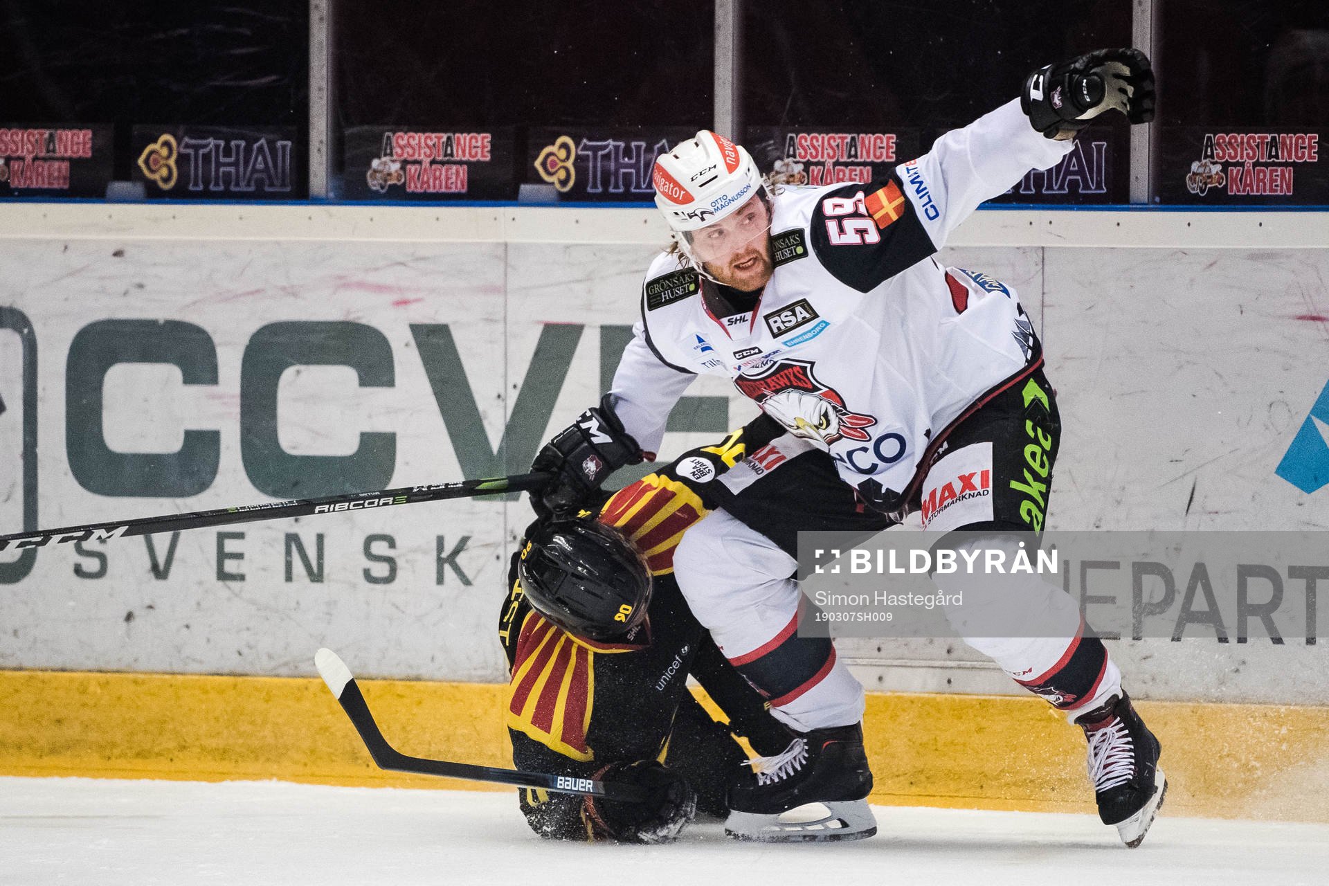 Brynäs Jesper Boqvist och Malmö Redhawks Anton Mylläri