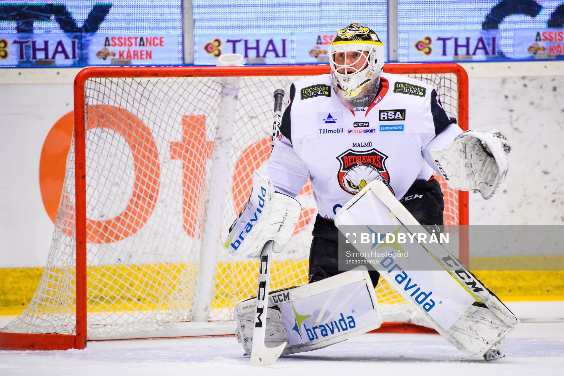 Malmö Redhawks målvakt Lars Volden