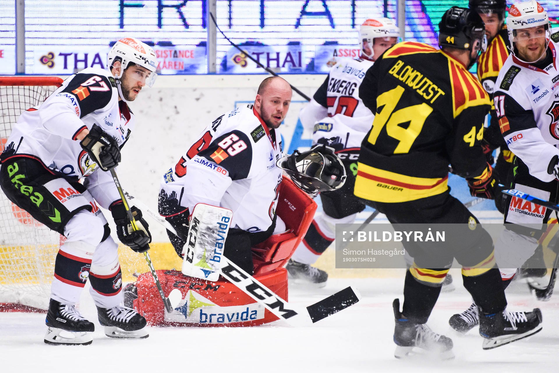 Malmö Redhawks målvakt Oscar Alsenfelt