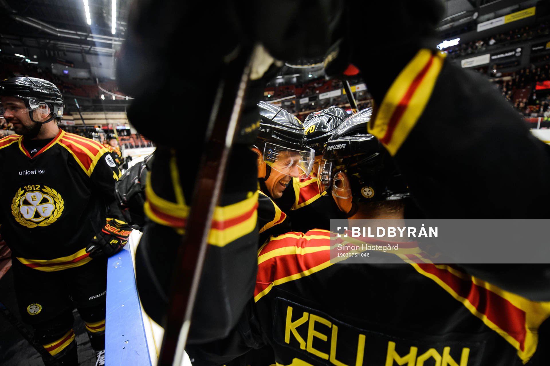 Brynäs Nicklas Danielsson jublar