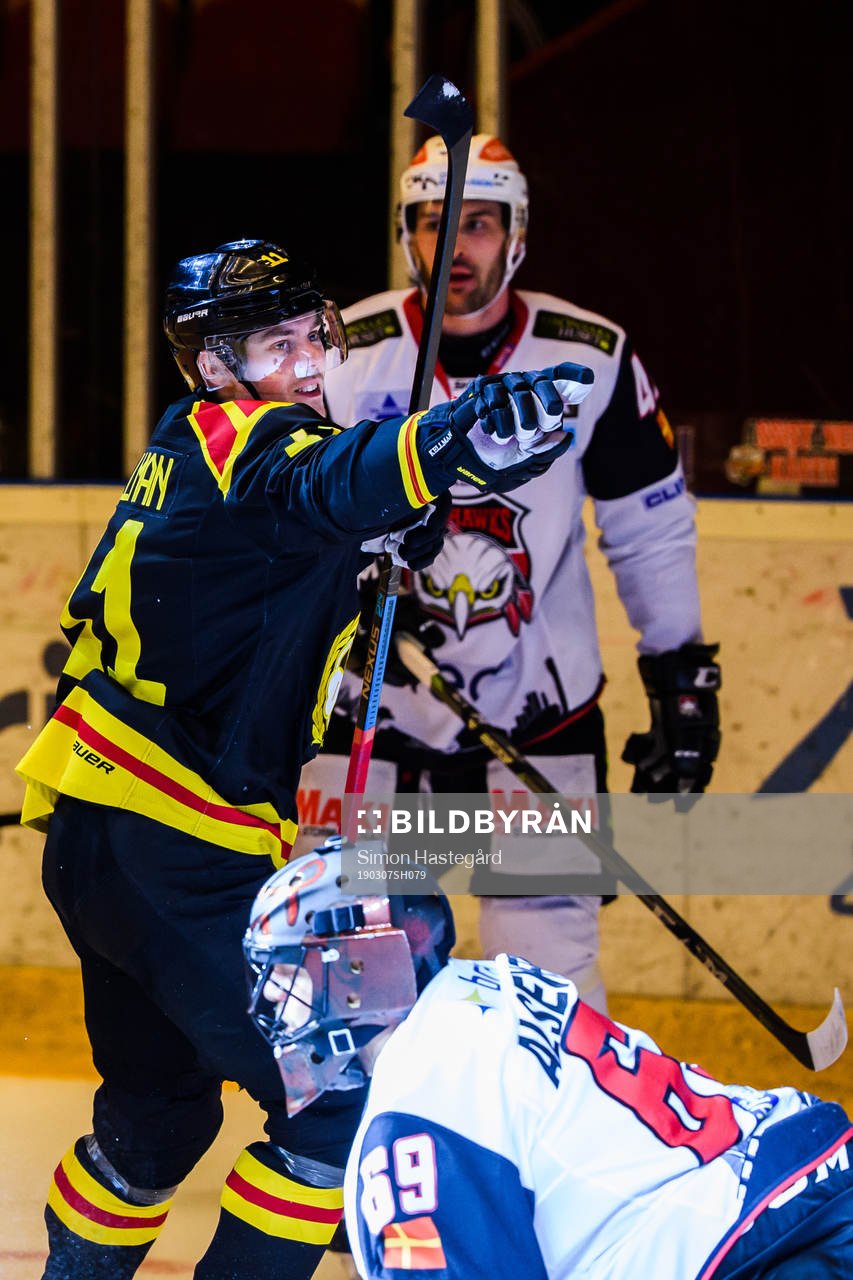 Brynäs Joel Kellman jublar