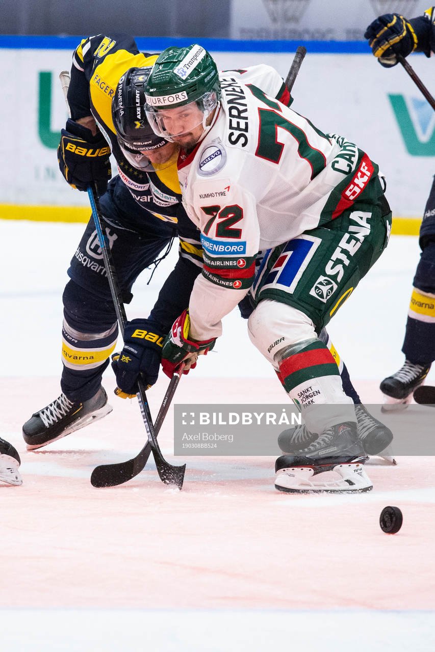 s David Gustafsson och Frölunda Patrik Carlsson
