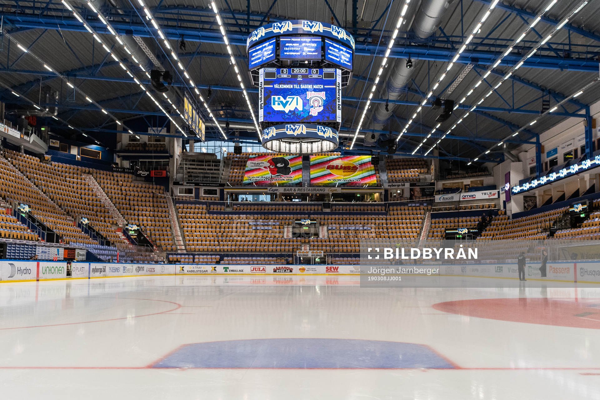 Interiör i Kinnarps arena