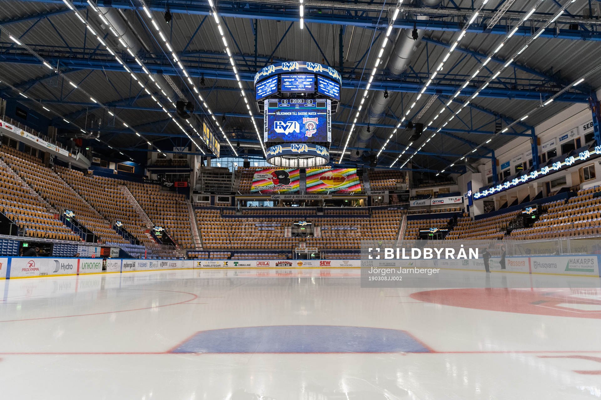 Interiör i Kinnarps arena