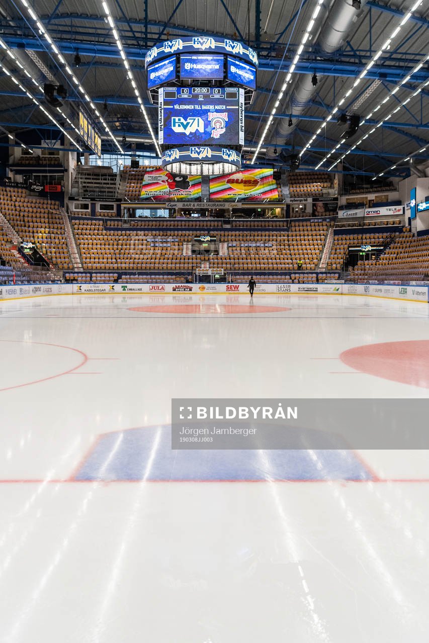Interiör i Kinnarps arena
