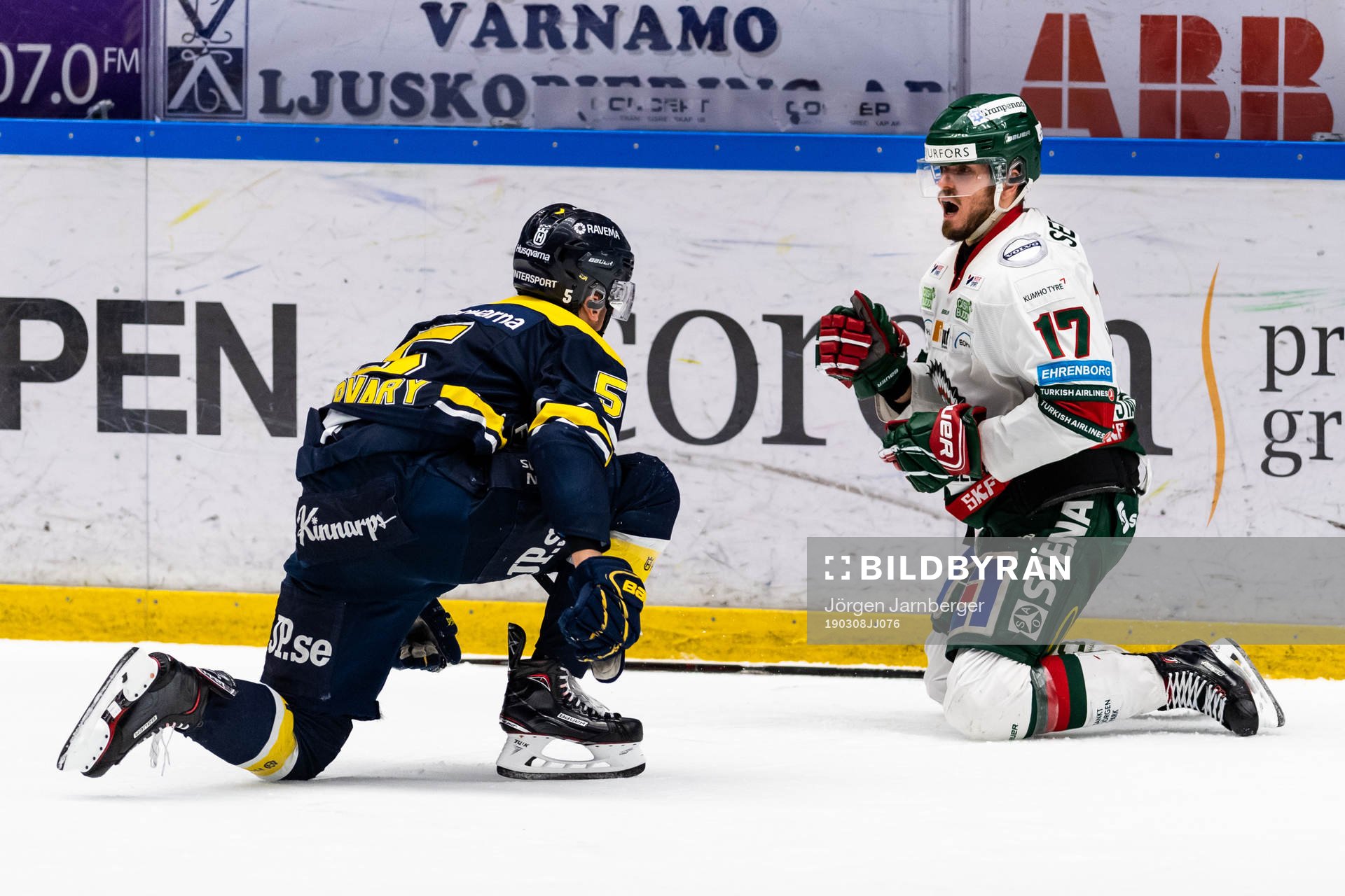 s Martin Fehérváry och Frölunda Sebastian Stålberg