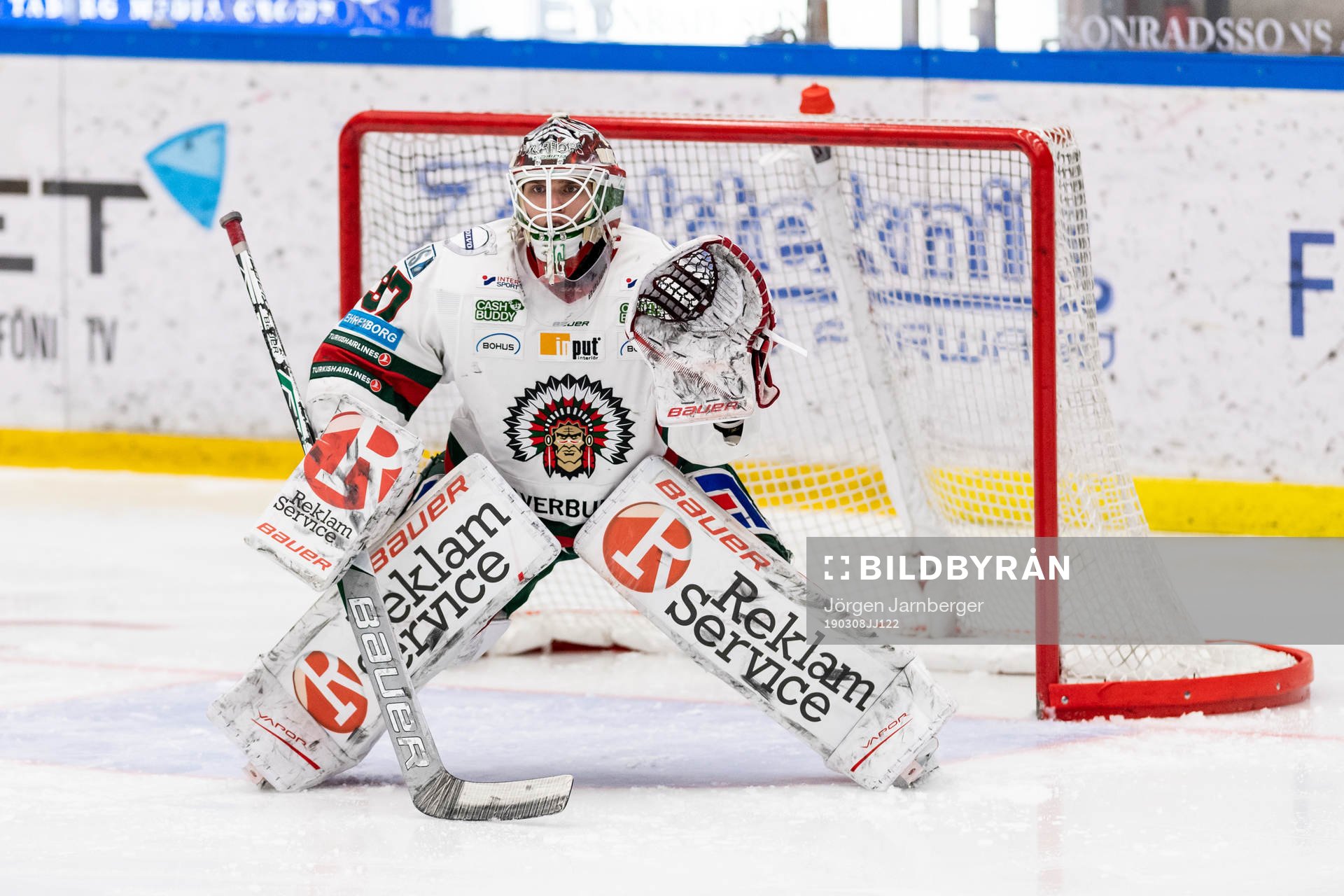 Frölundas målvakt Johan Gustafsson