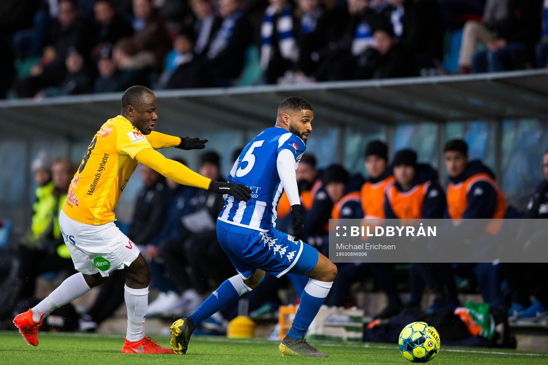 Falkenbergs Nsima Peter och IFK Göteborgs Kristopher Da
