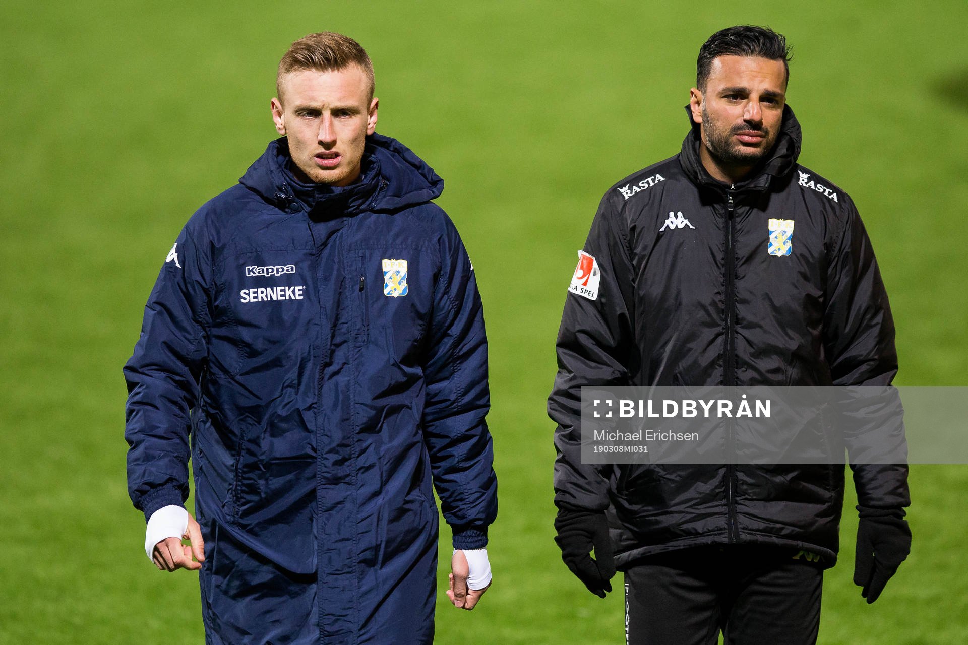 IFK Göteborgs Sebastian Ohlsson och tränare Poya Asbaghi
