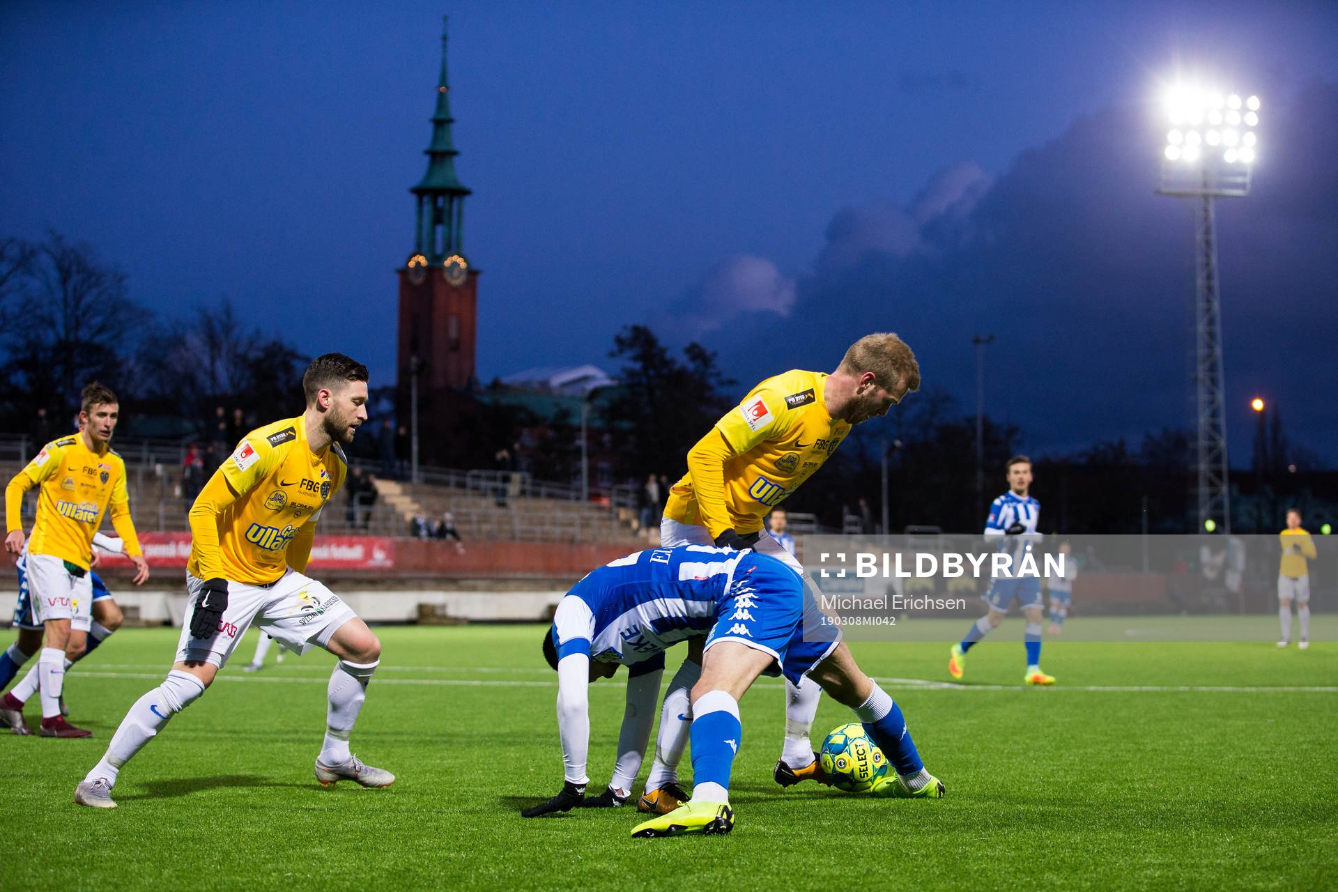 Falkenbergs Tibor Brink Joza och Per Karlsson mot IFK