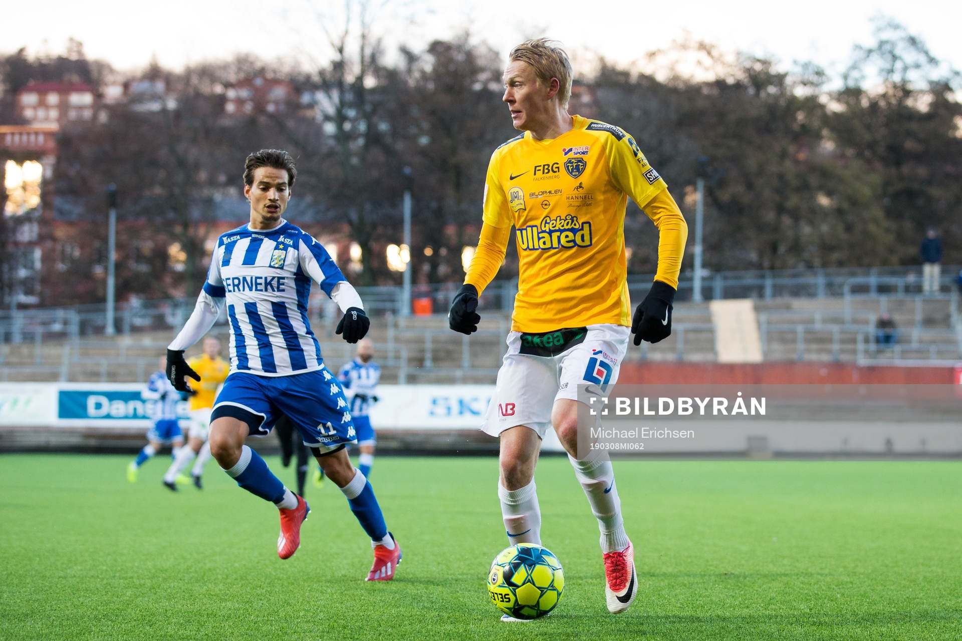 Falkenbergs Jacob Ericsson och IFK Göteborgs Amin Affane