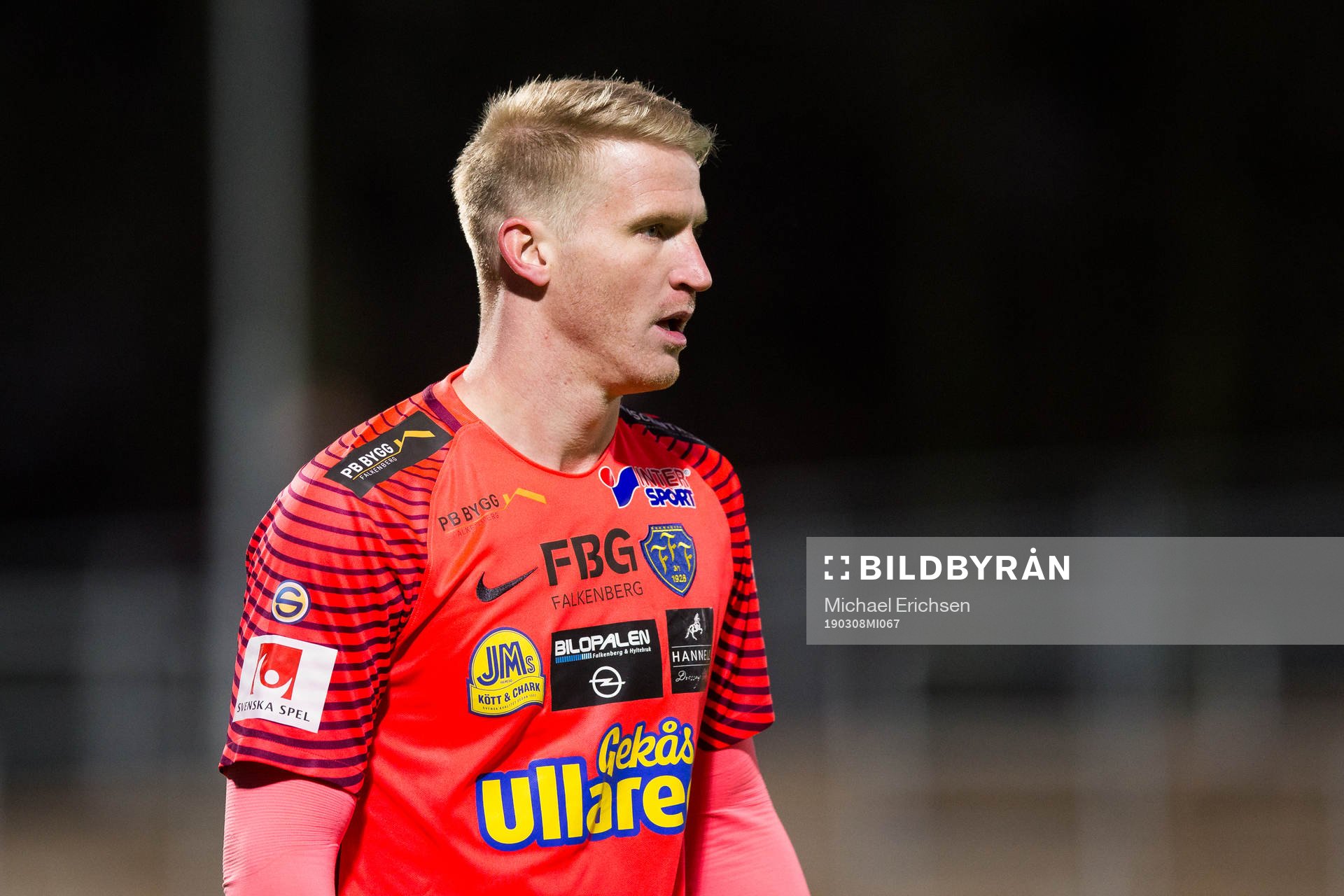 Falkenbergs målvakt Johan Brattberg