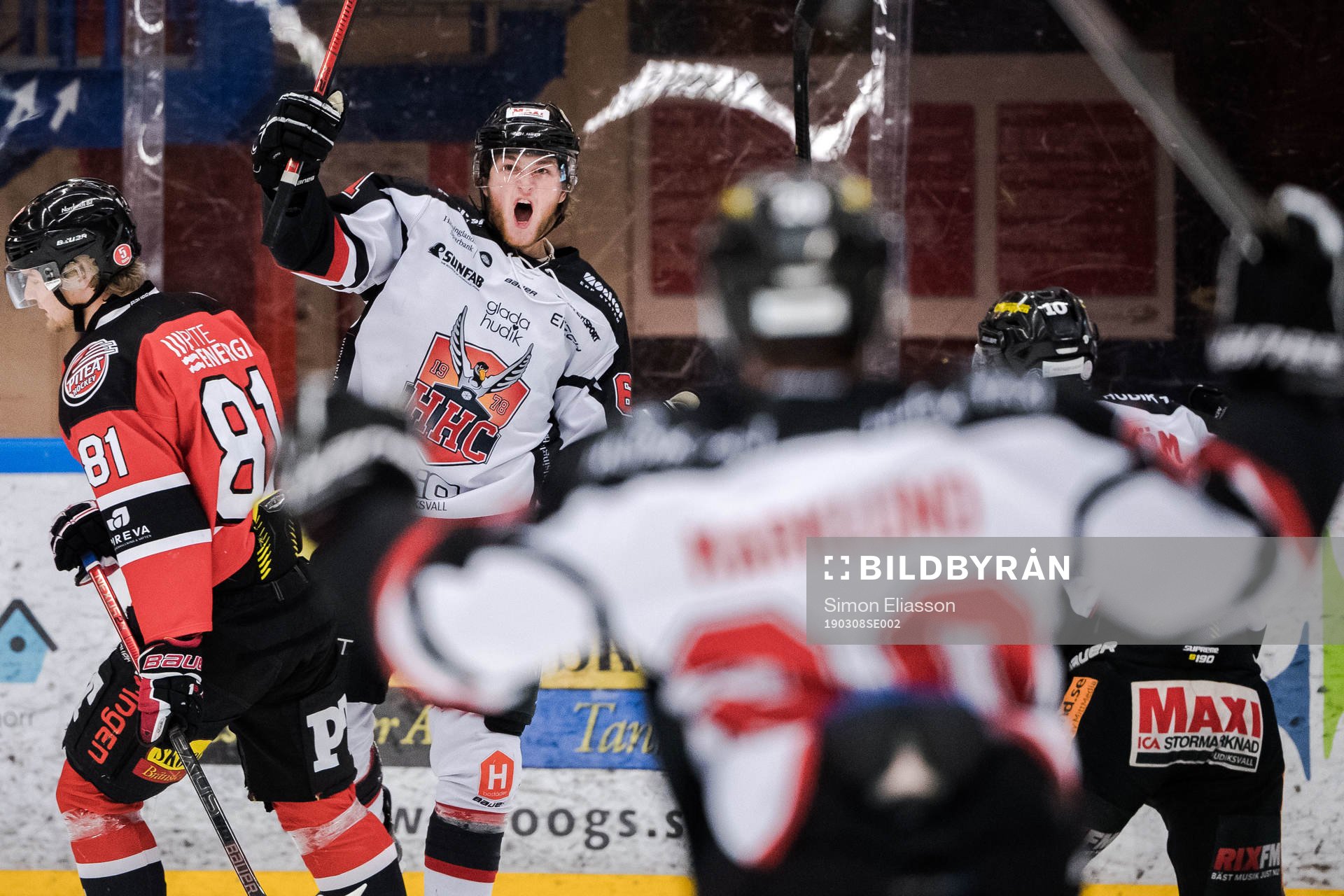 Hudiksvalls Alexander Pettersson jublar