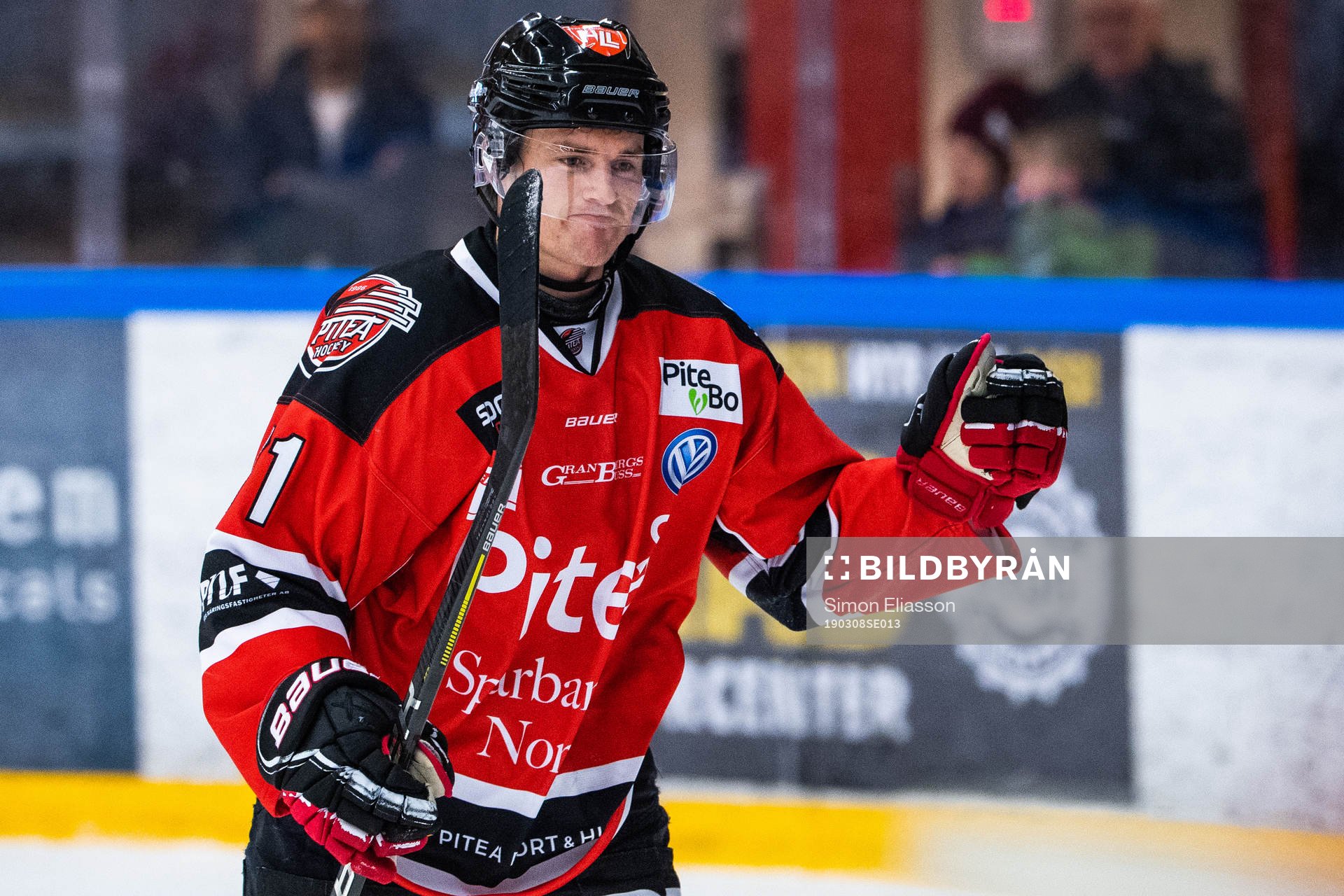 Piteås Joakim Högberg jublar