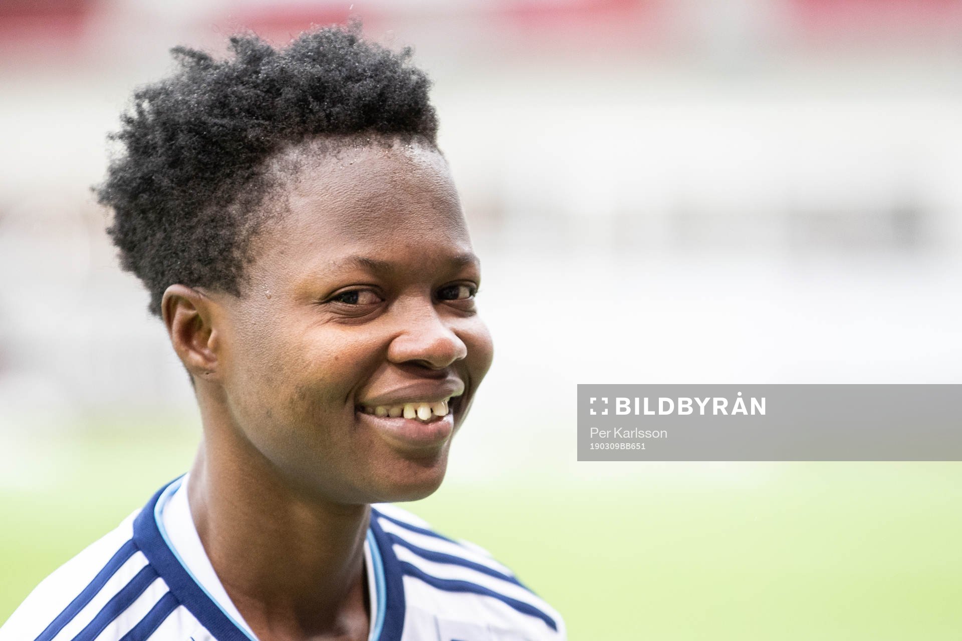 Djurgårdens Portia Boakye jublar