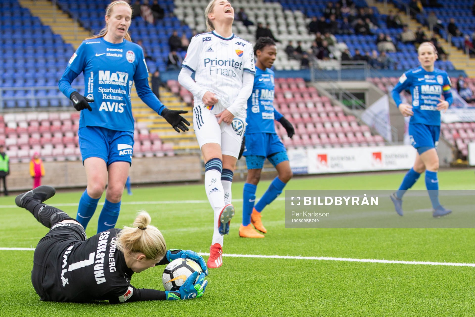 Eskilstunas målvakt Emelie Lundberg