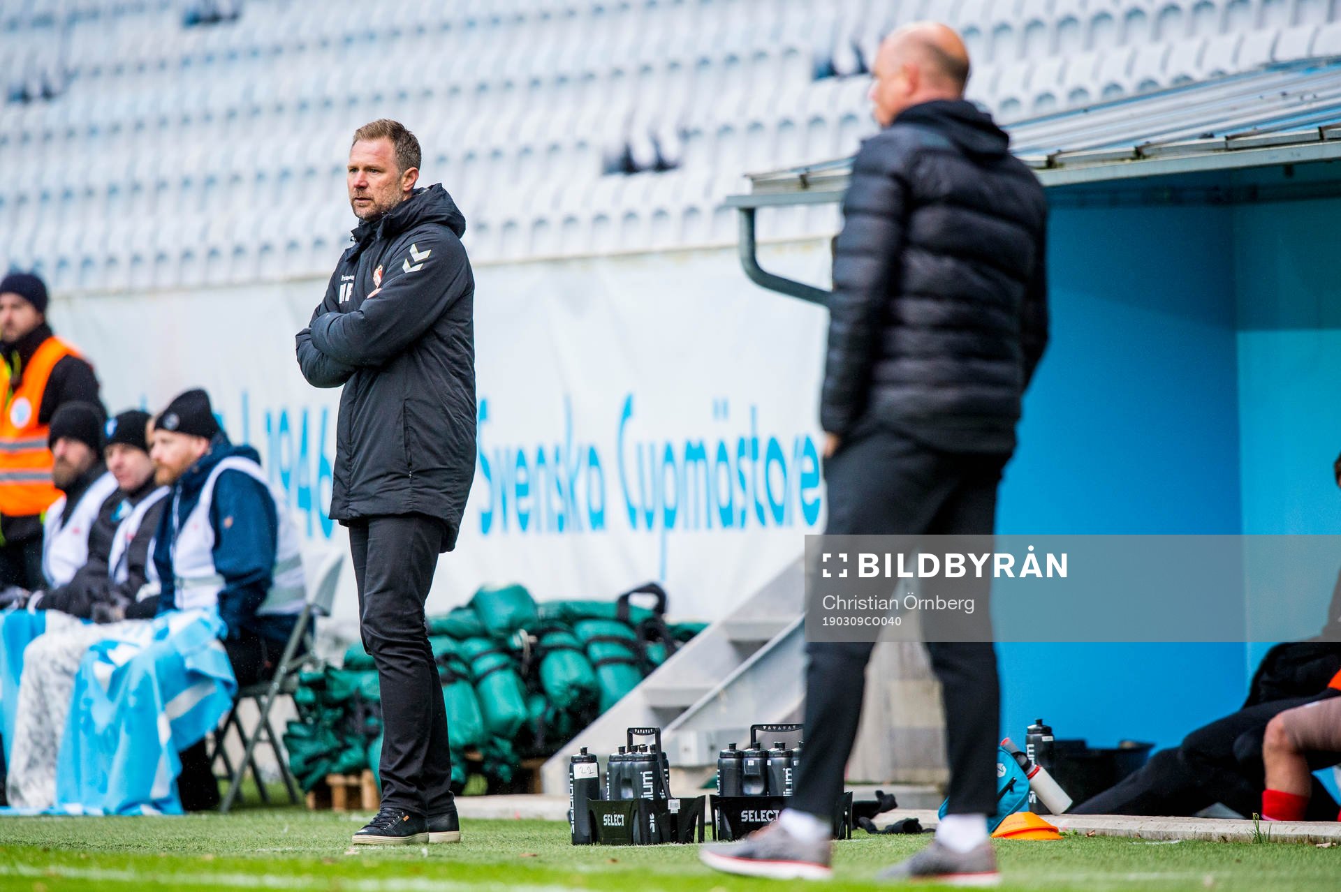 Kalmars tränare Magnus Pehrsson och Malmö FFs tränare