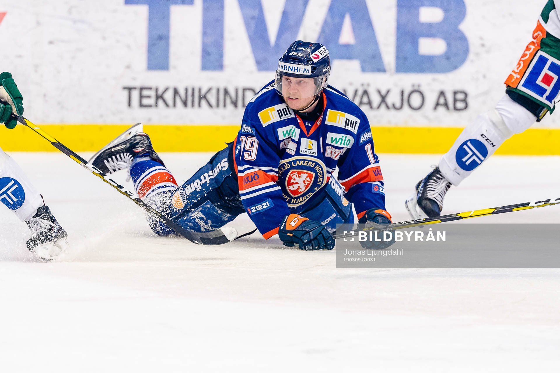 Växjös Tuomas Kiiskinen faller