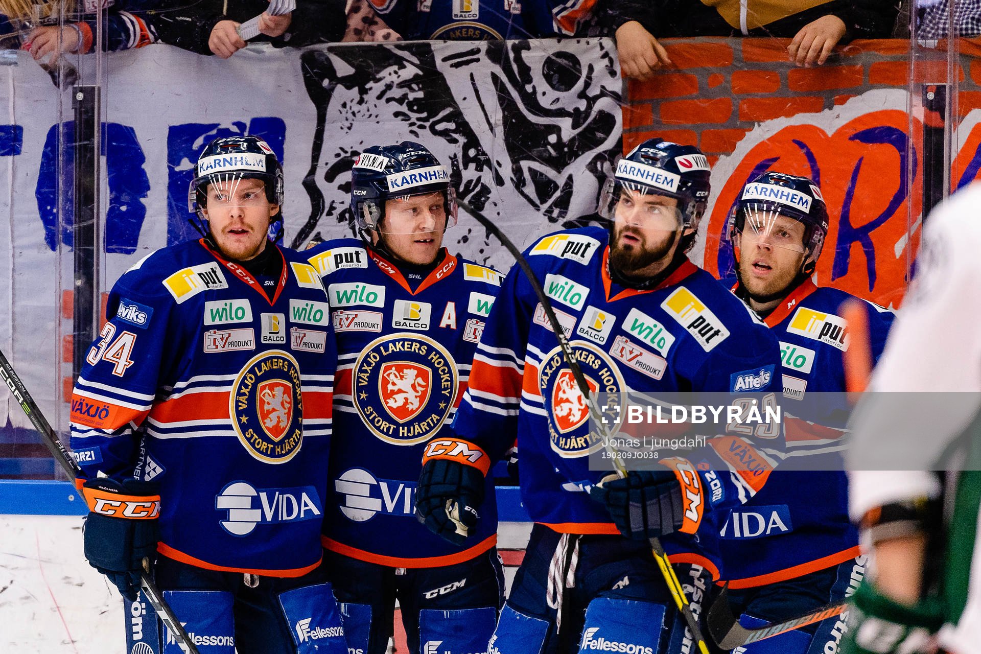 Växjös Niclas Burström, Tuomas Kiiskinen, Roman Horak