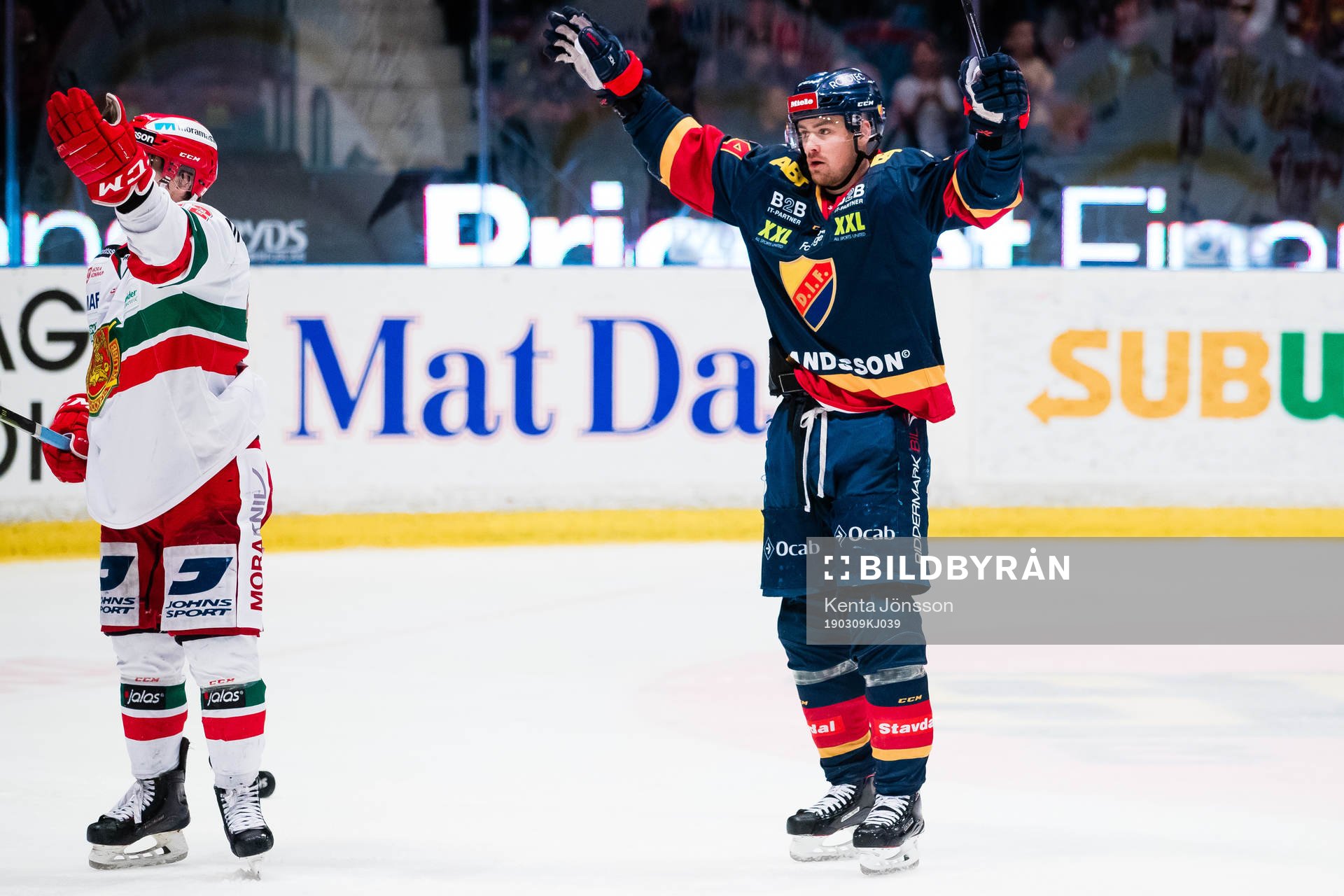 Djurgårdens Daniel Brodin jublar