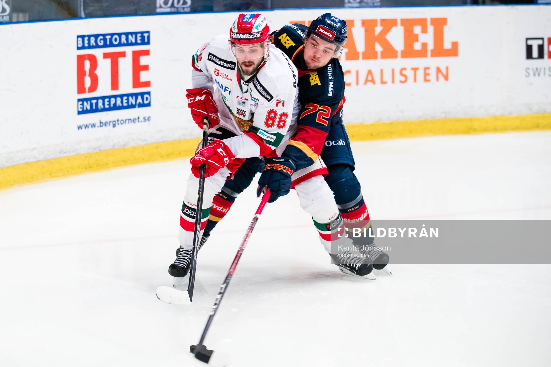 Moras Mathias Bromé och Djurgårdens Emil Bemström