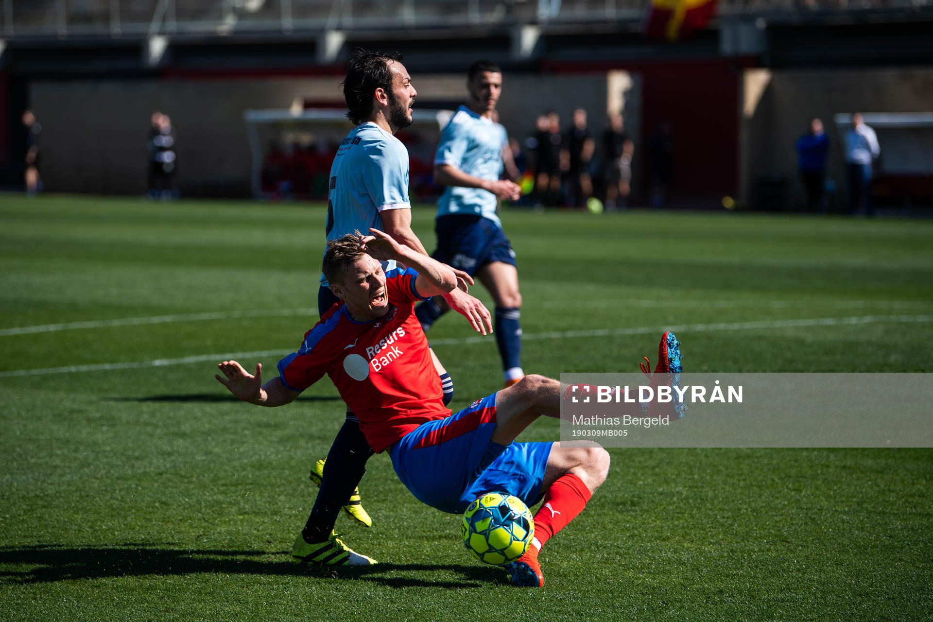 Helsingborgs Andri Runar Bjarnason faller