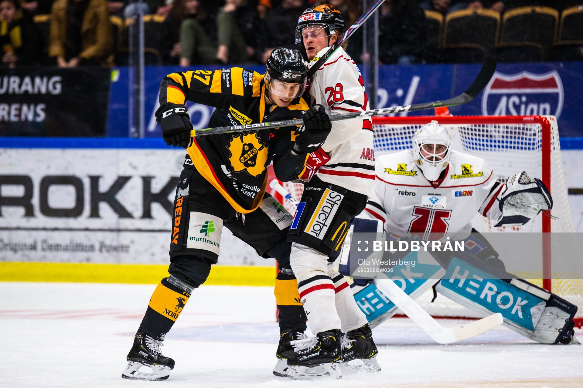 Skellefteås Robin Alvarez och Örebros Linus Arnesson
