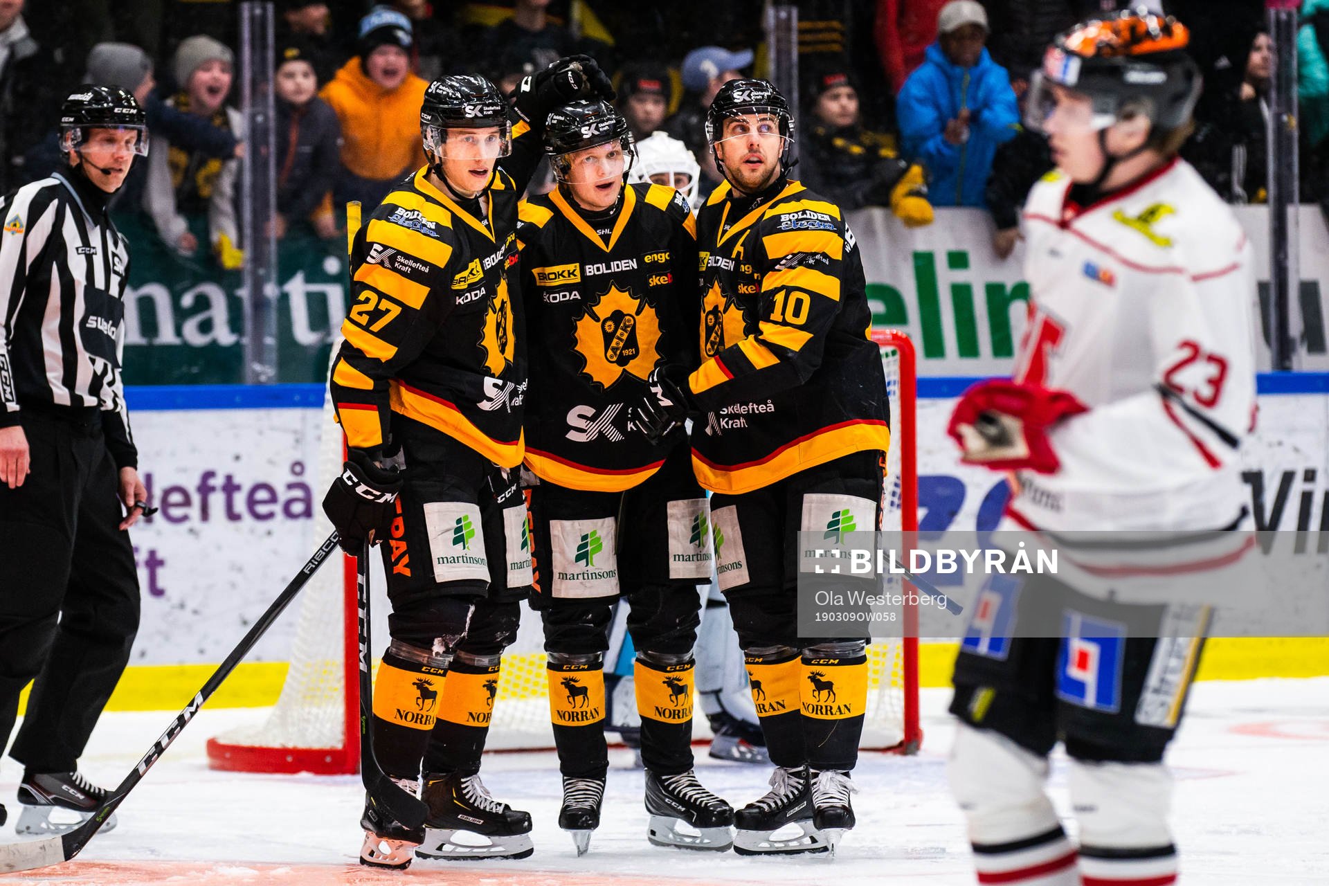 Skellefteås Robin Alvarez, Linus Lindström och Joakim
