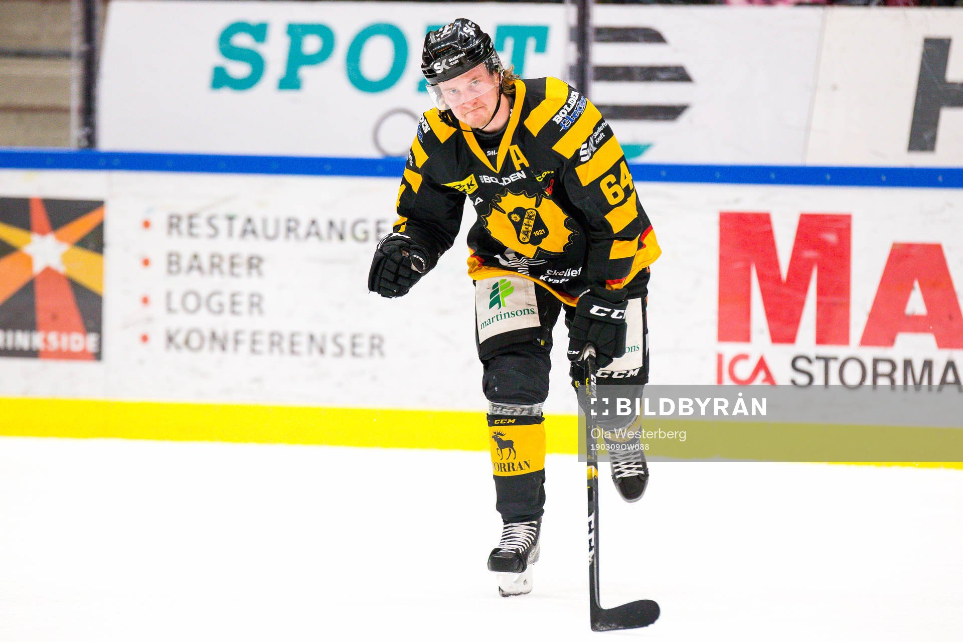 Skellefteås Jonathan Pudas jublar