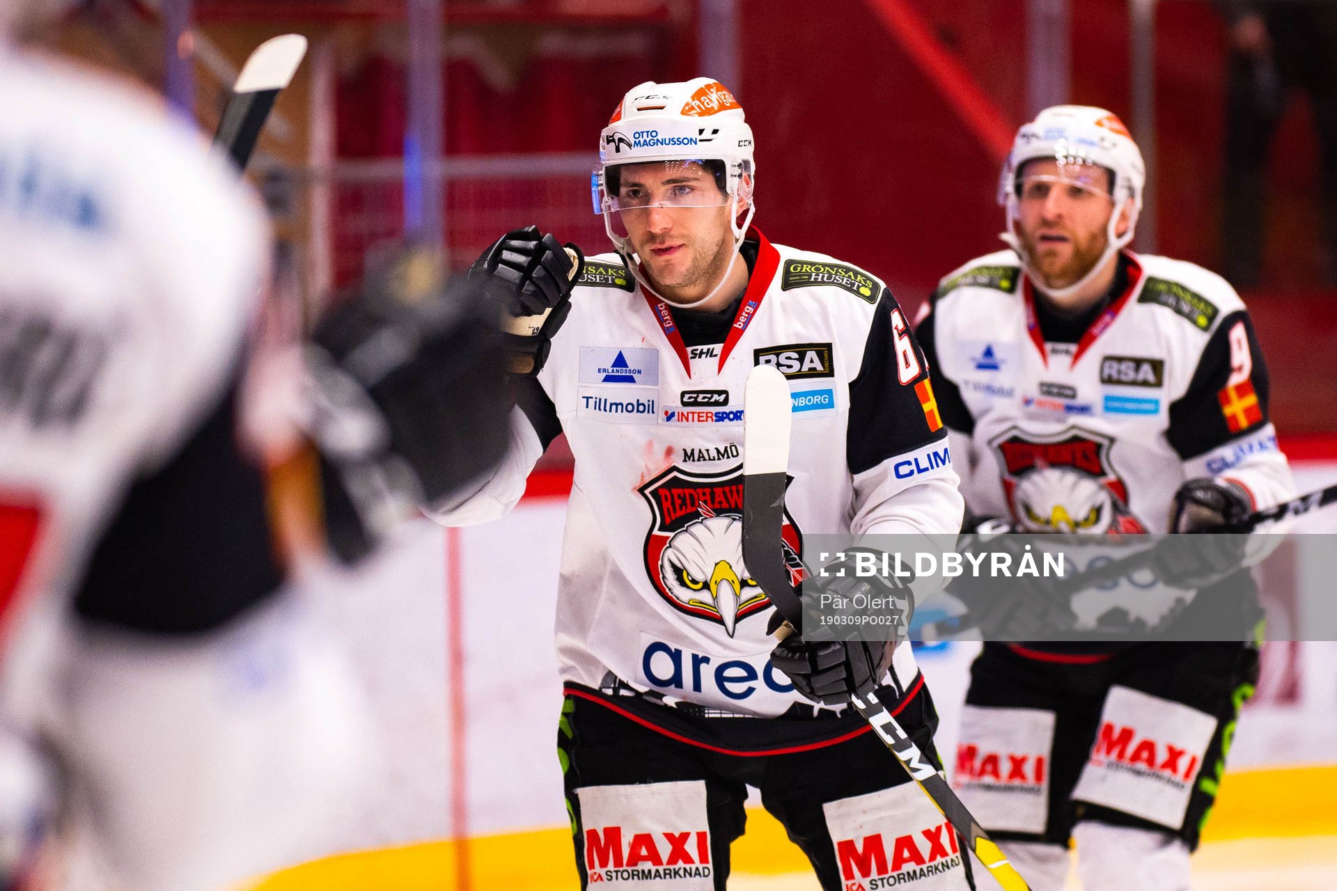 Malmö Redhawks Konstantin Komarek jublar