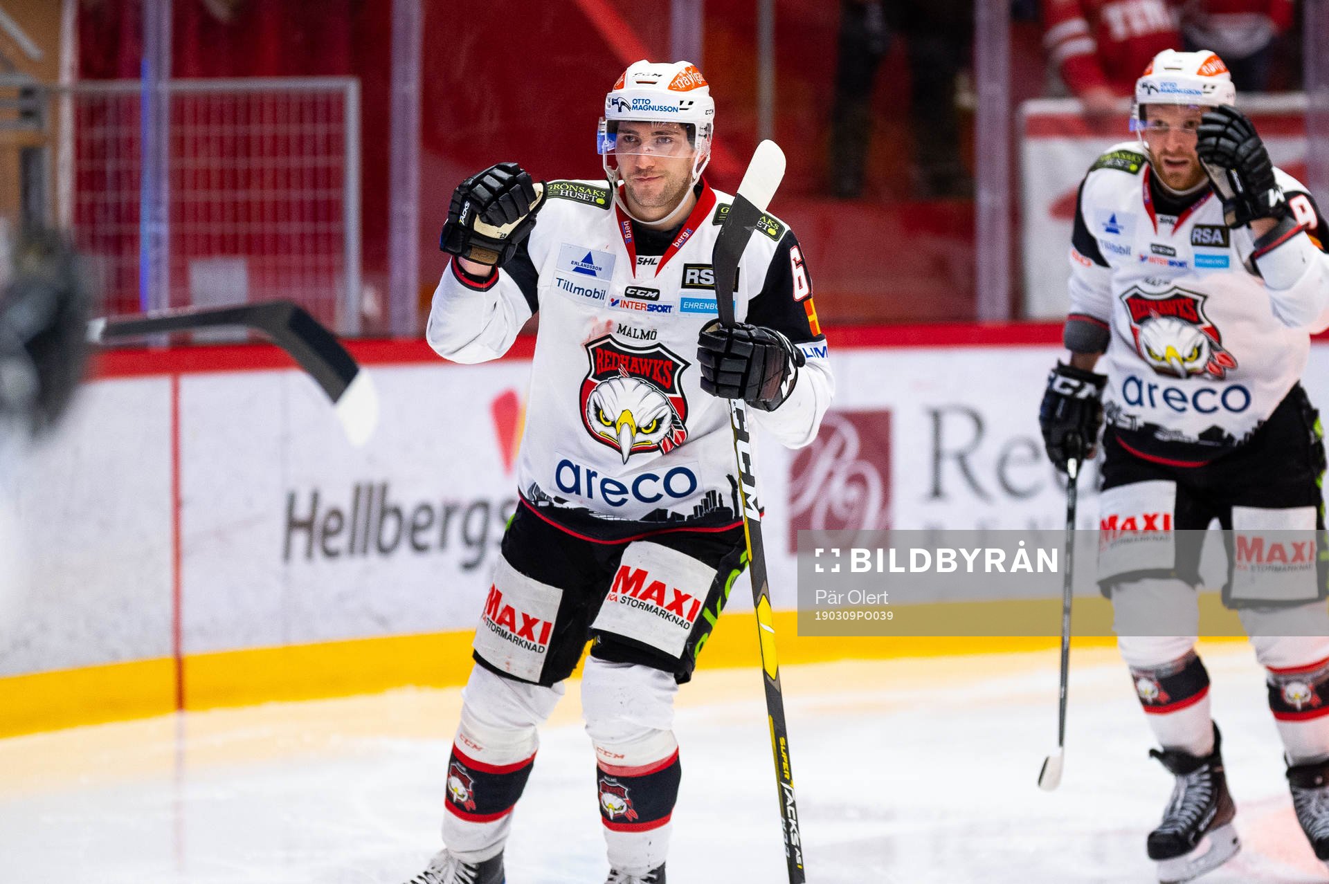 Malmö Redhawks Konstantin Komarek jublar