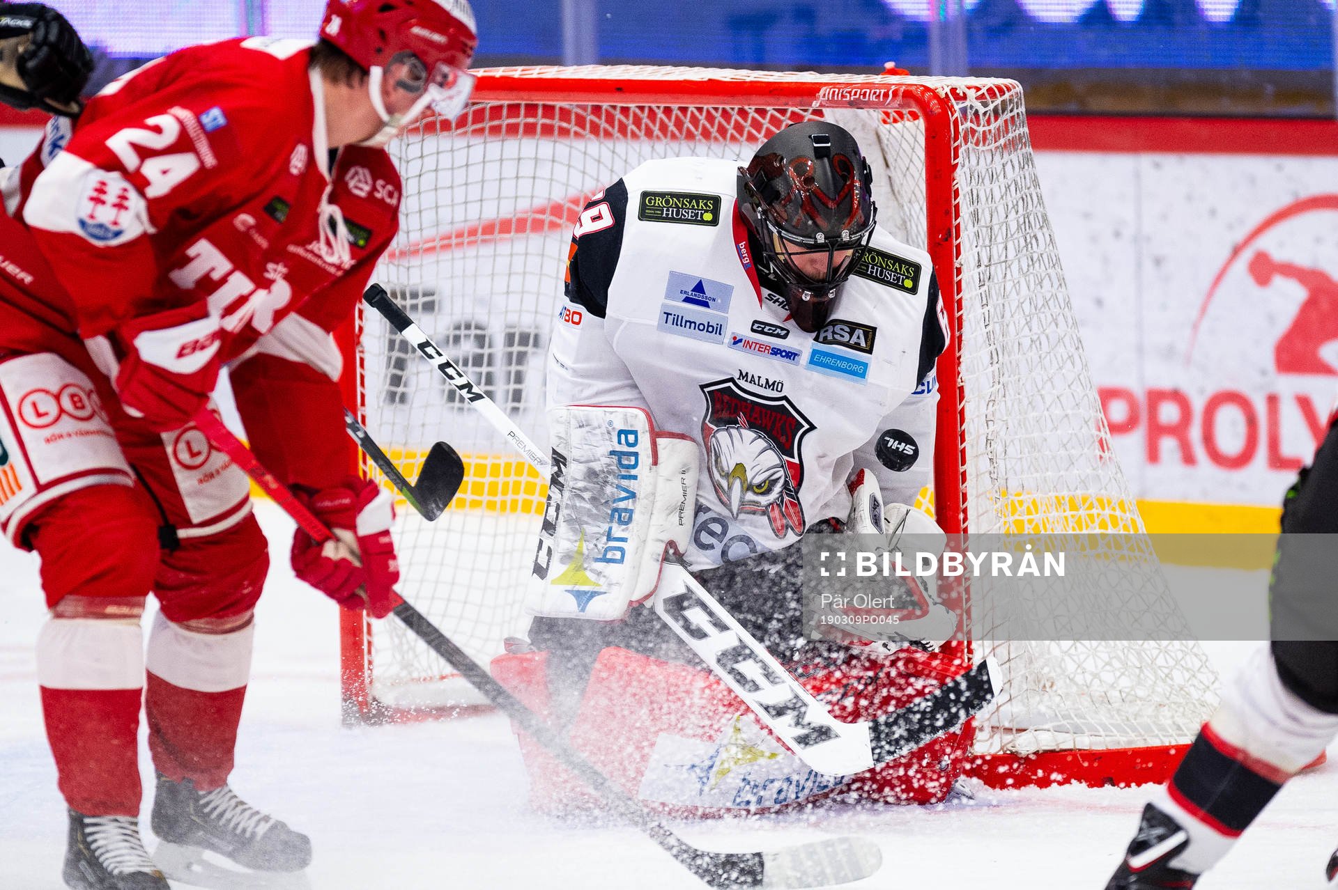 Malmö Redhawks målvakt Oscar Alsenfelt