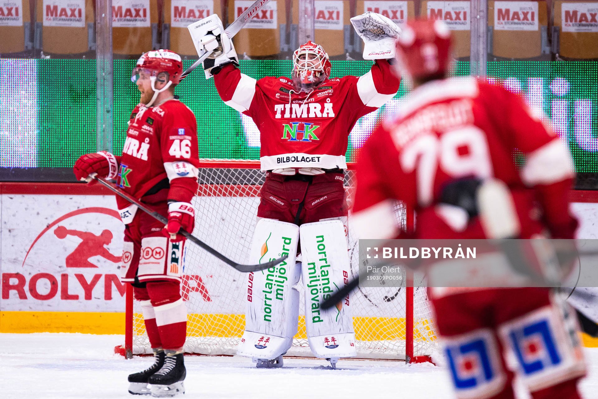 Timrås Victor Brattström jublar