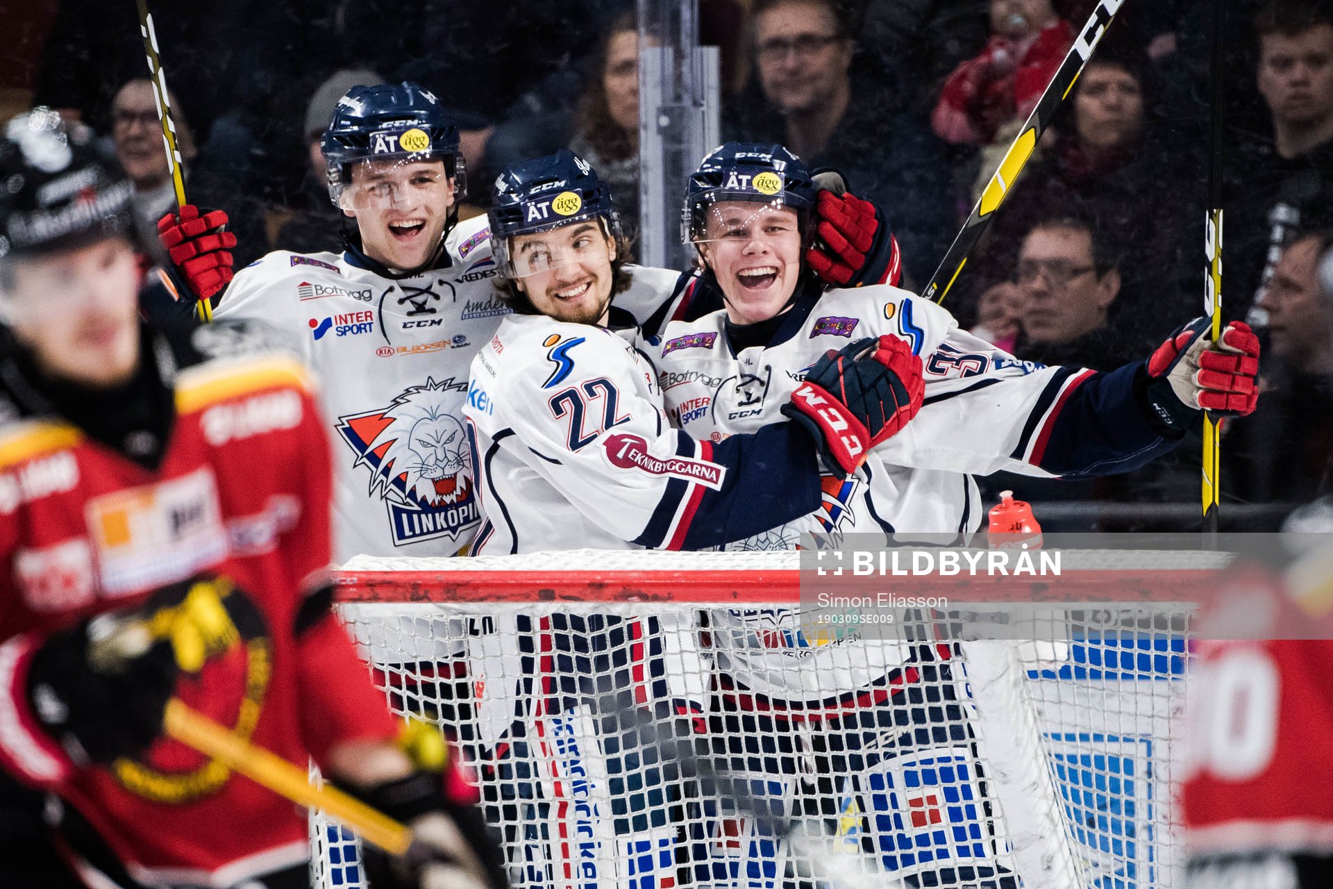 Linköpings Olle Lycksell jublar
