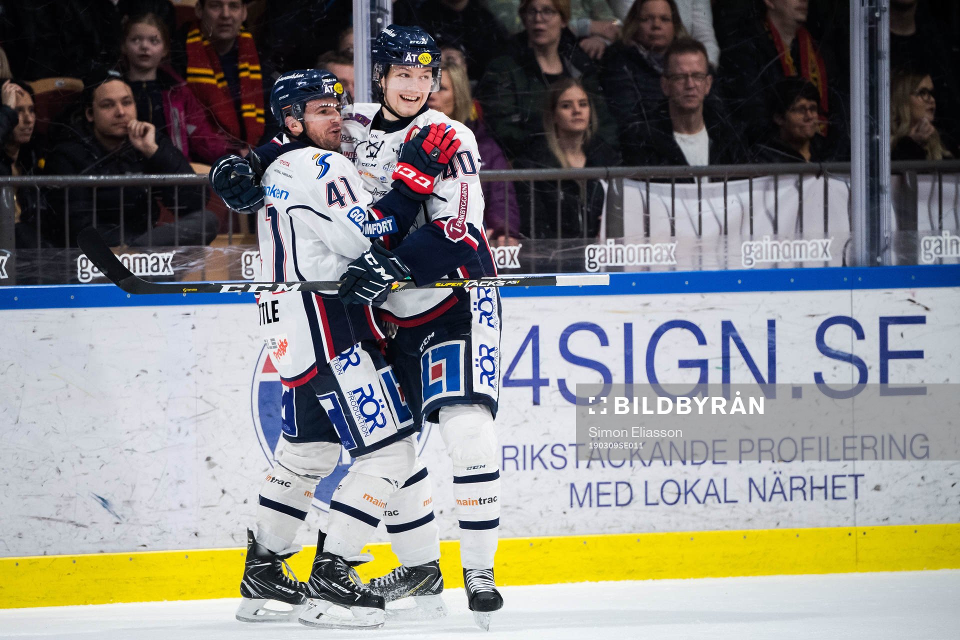 Linköpings Olle Lycksell jublar