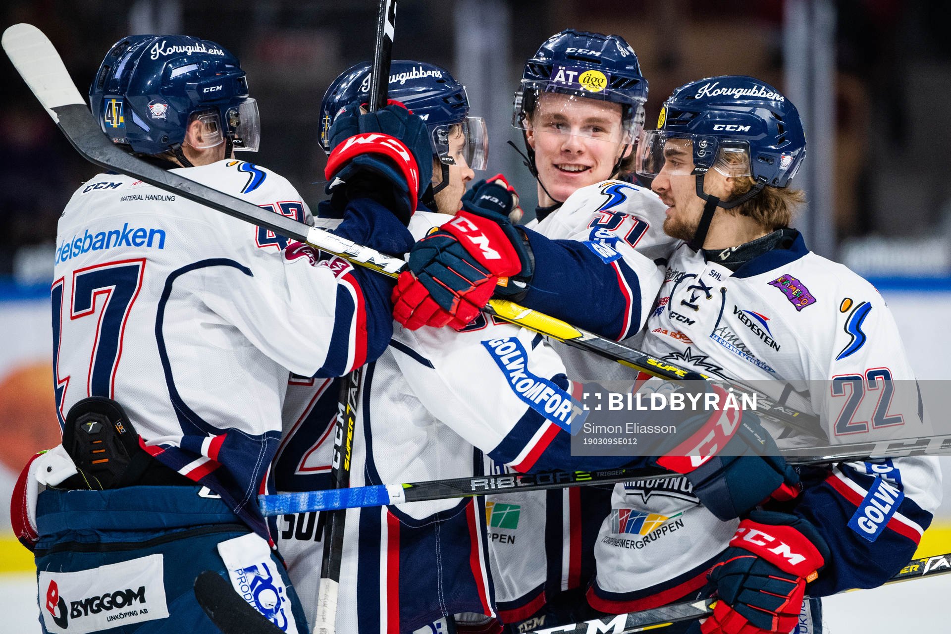 Linköpings Anton Karlsson, Lukas Bengtsson, Olle Lycksell