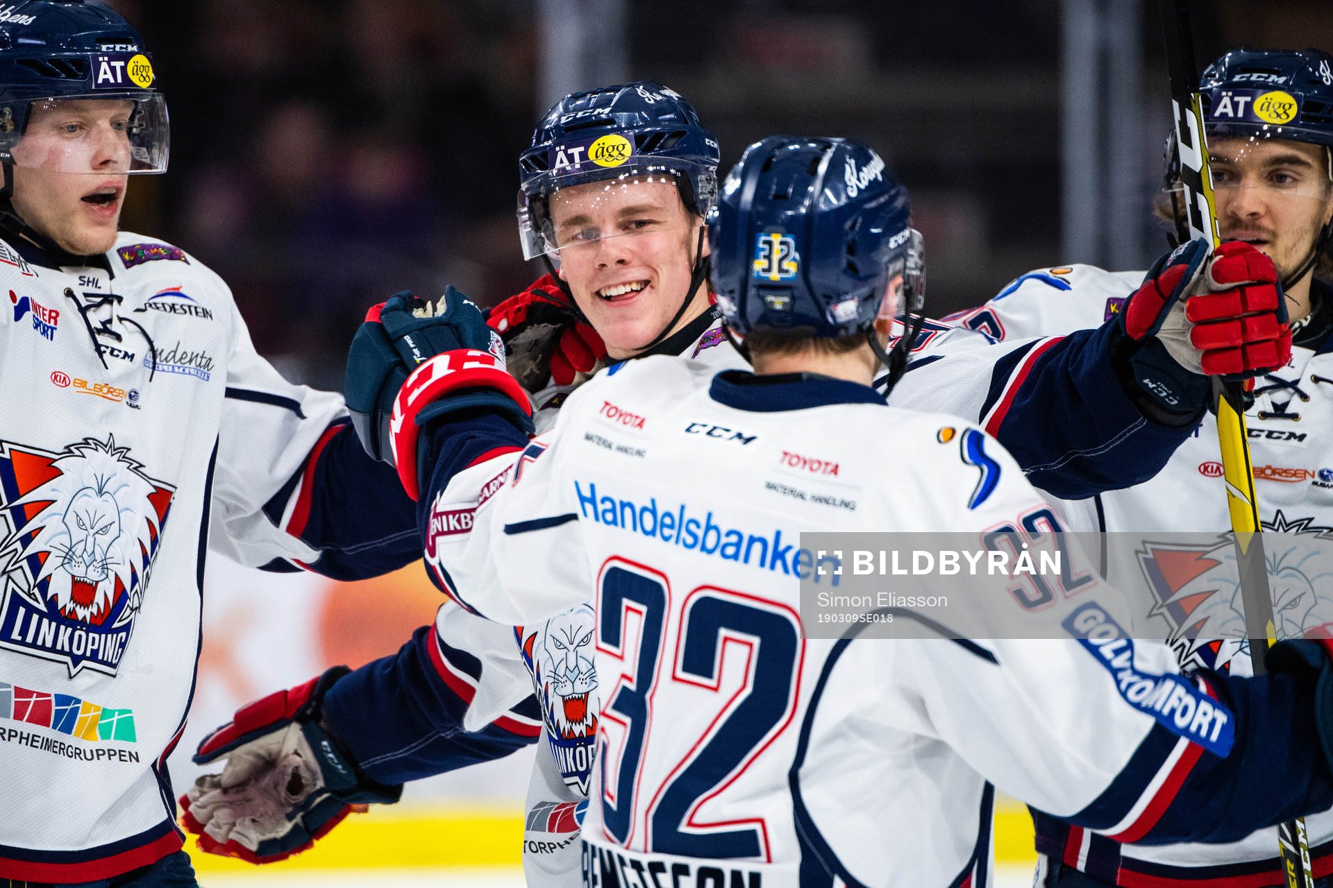 Linköpings Anton Karlsson, Olle Lycksell, Lukas Bengtsson