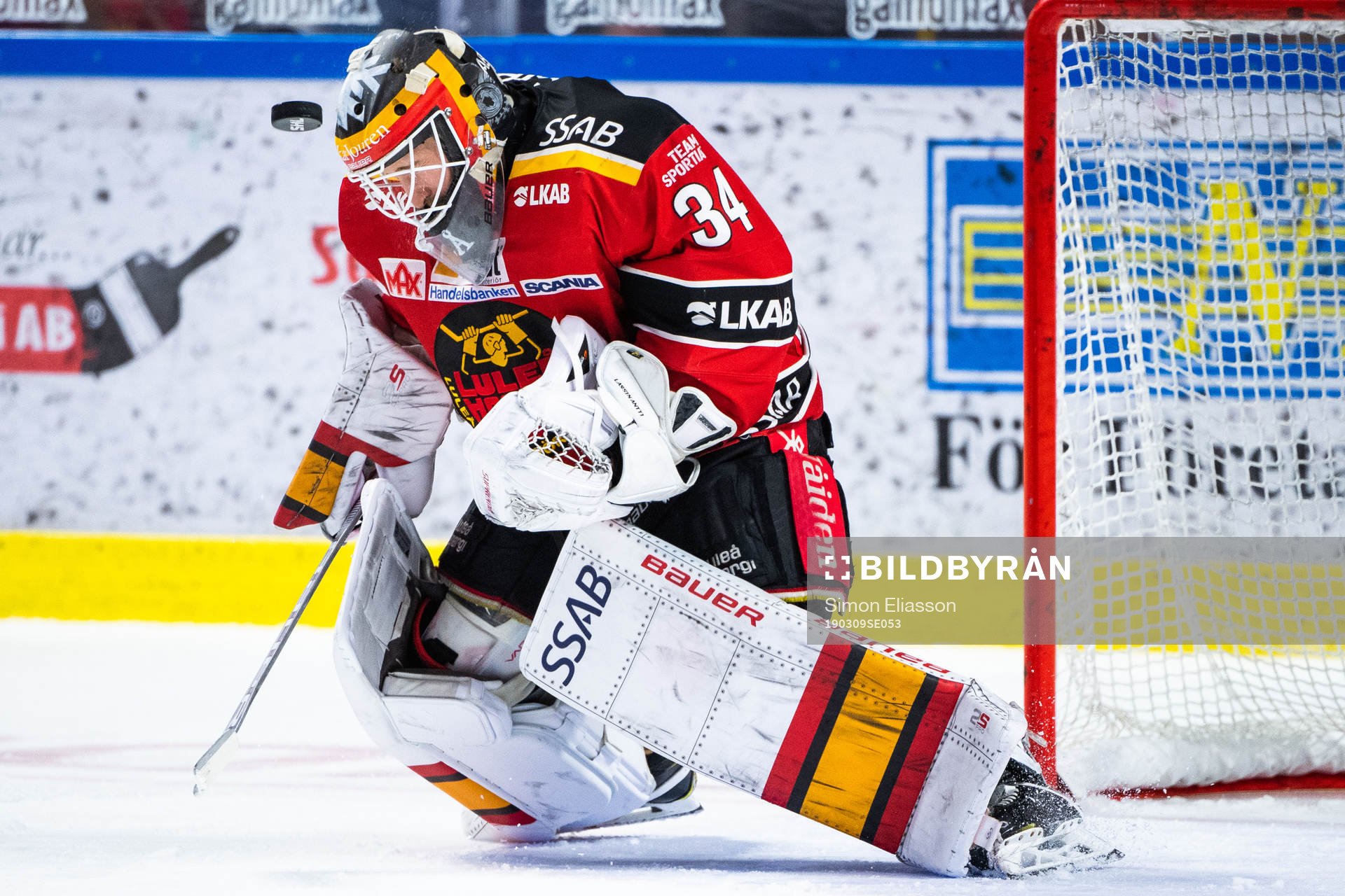 Luleås målvakt Joel Lassinantti
