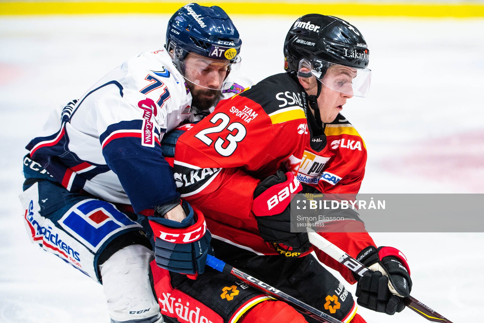 Linköpings Daniel Olsson-Trkulja och Luleås Jesper